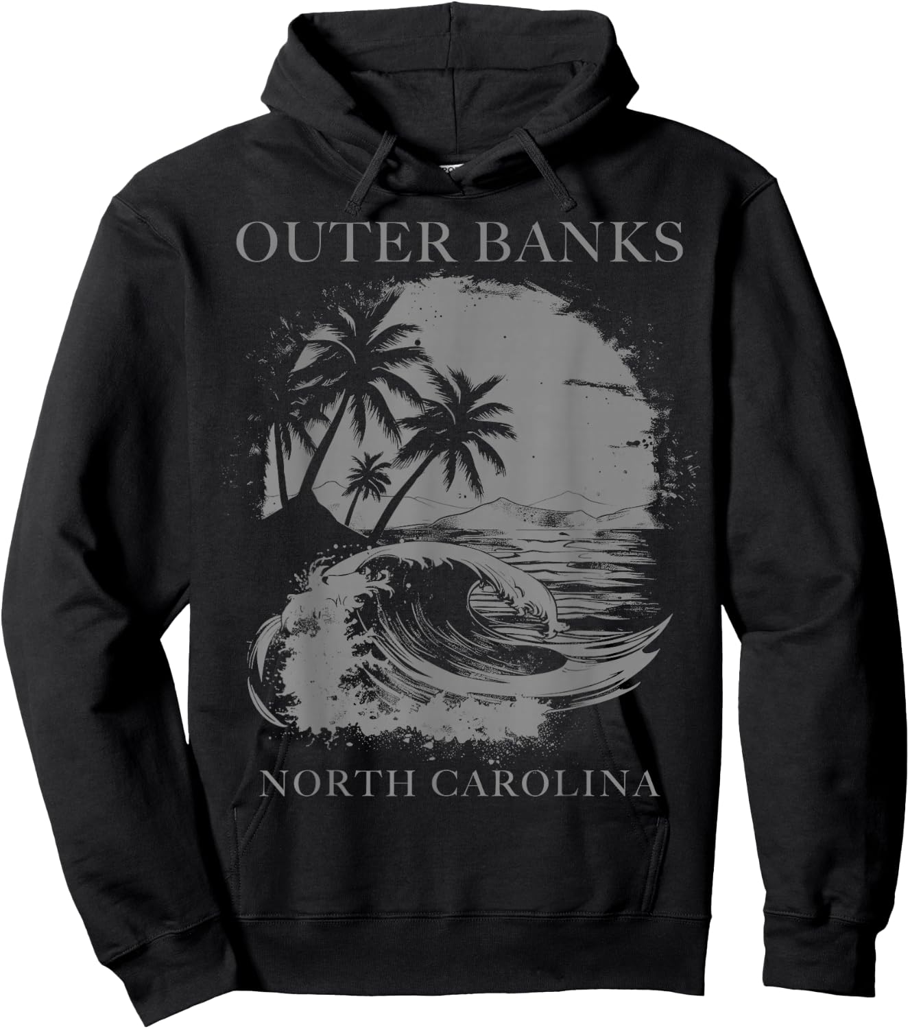 Outer Banks North Carolina Hoodie - Hoodie | Black