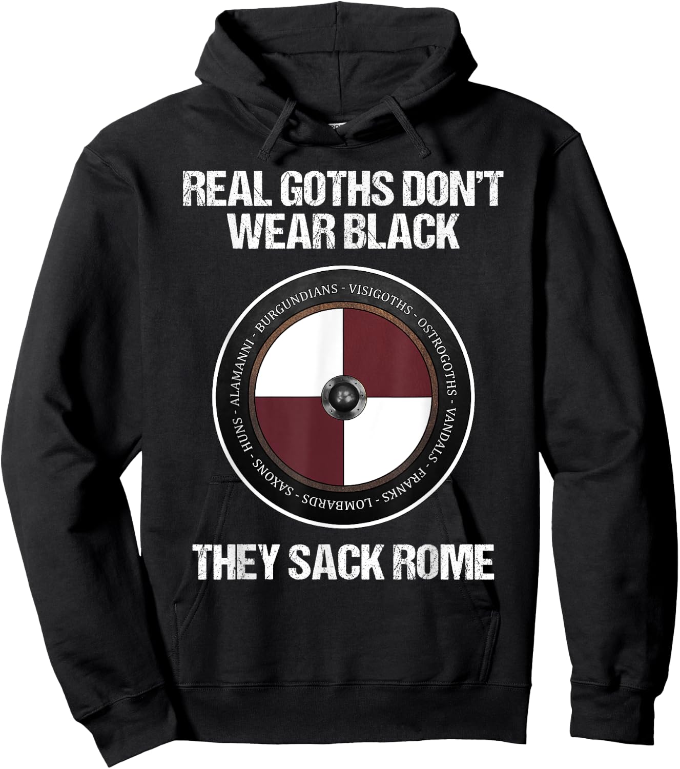 Agema Apparel -Adults Medieval History , Black, Small, Short Sleeve Hoodie - Hoodie | Black