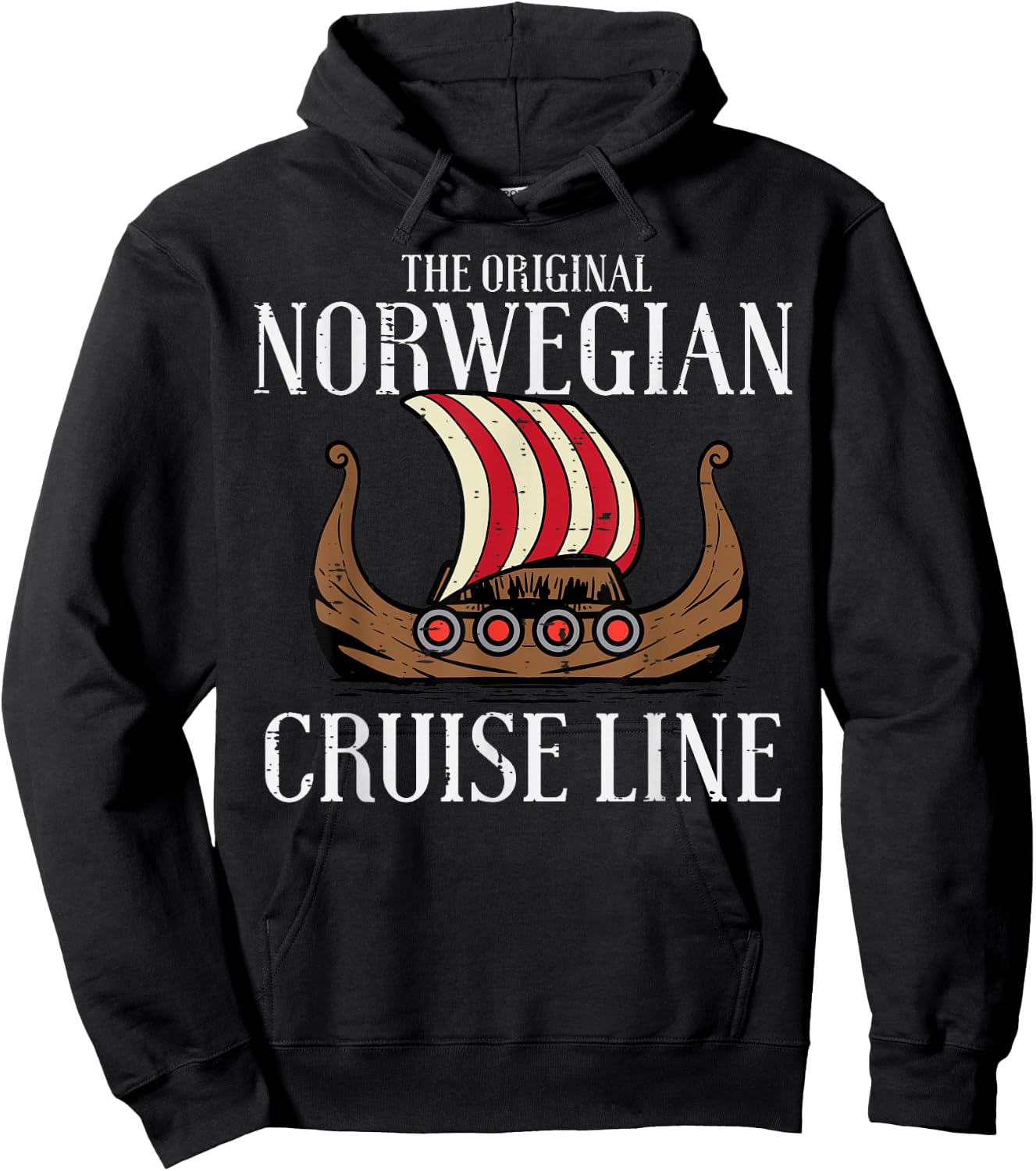 Viking Original Norwegian Cruise Line Funny Men Women Kids Hoodie - Hoodie | Black