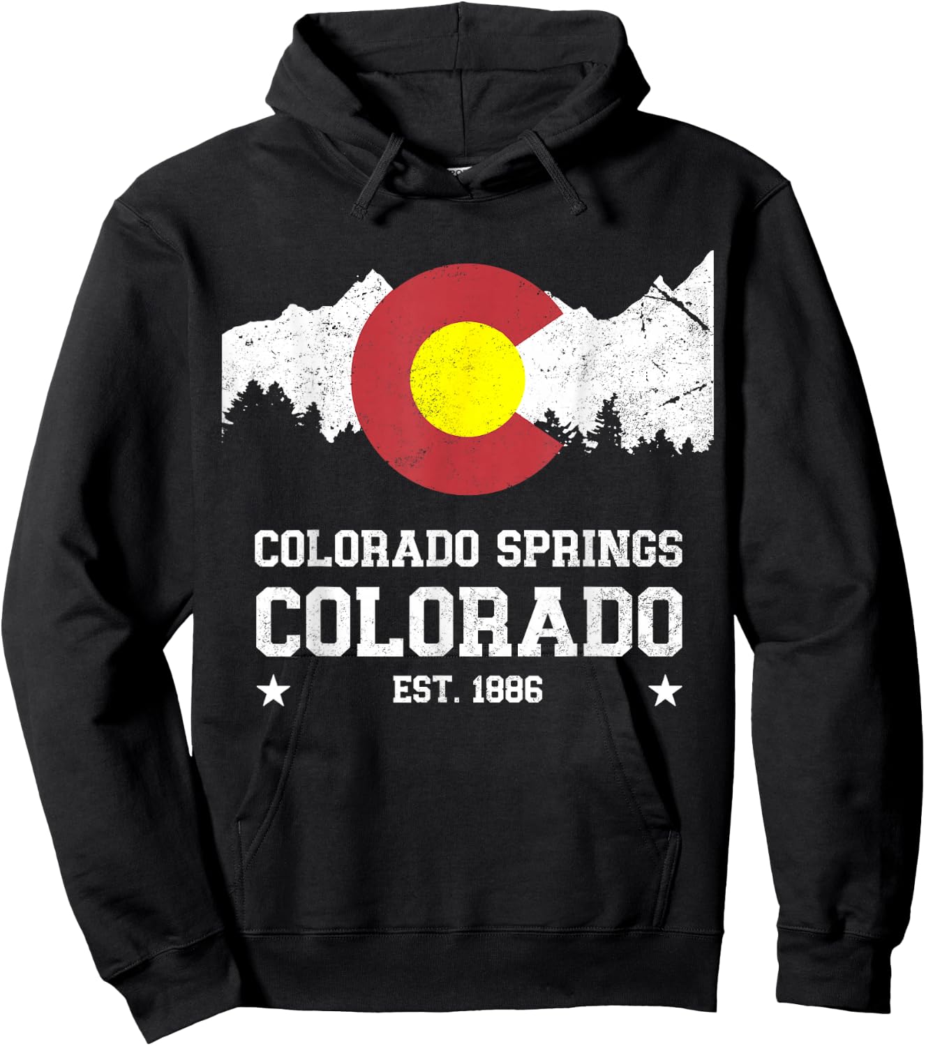 Colorado Springs Colorado Hoodie - Hoodie | Black