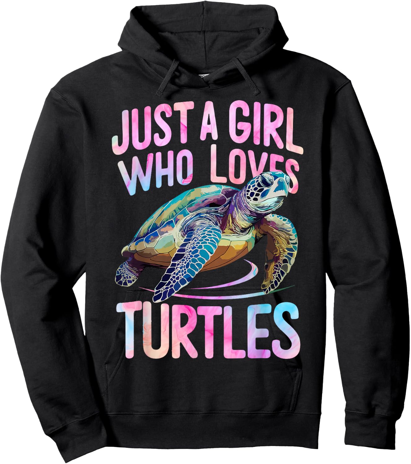 Turtle Sea Ocean Just A Girl Who Loves Turtles Hoodie - Hoodie | Black