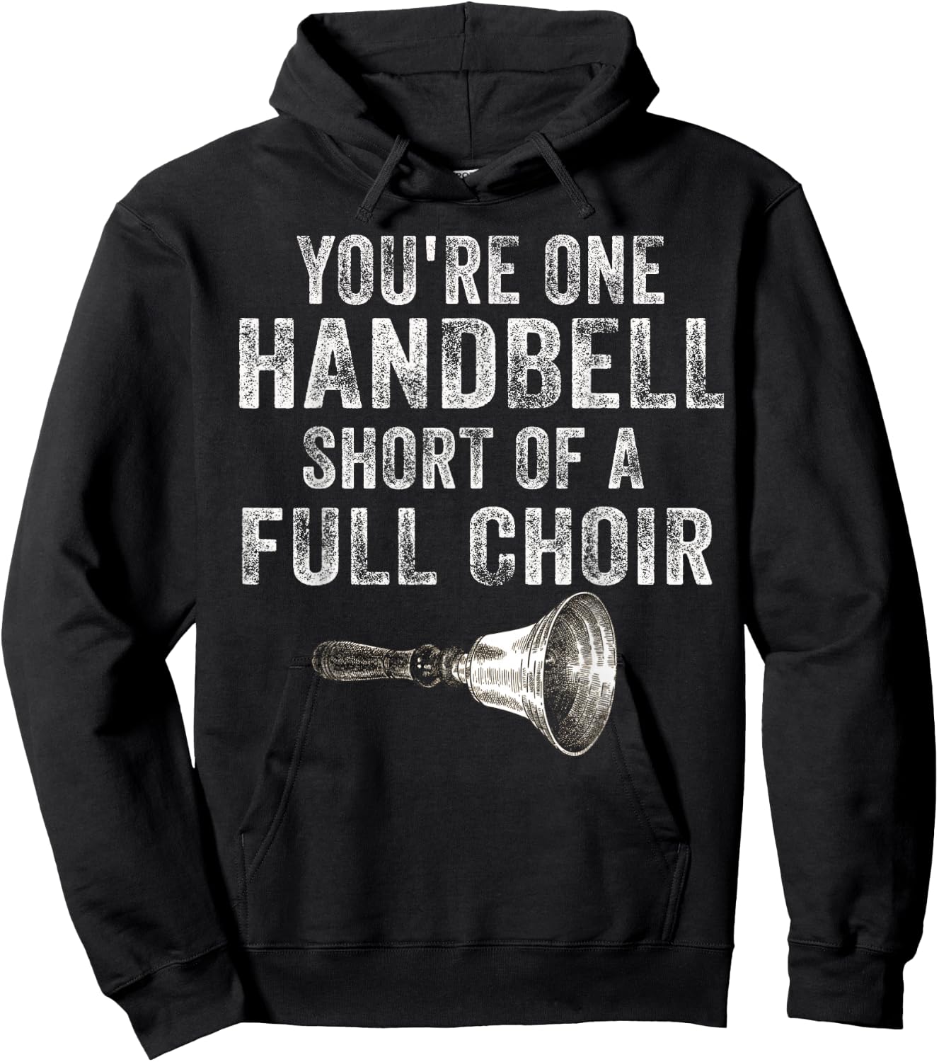 Handbell Ringer Instrument Men Women Funny Choir Music Hoodie - Hoodie | Black