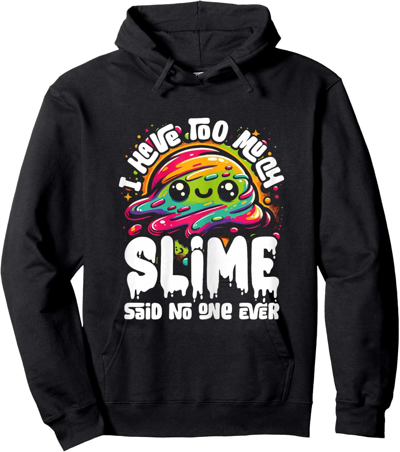 Funny Slime Gift Girls - Trendy DIY Kids Tweens Toddler Hoodie - Hoodie | Black