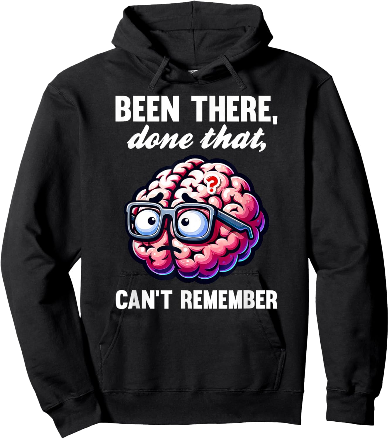 Funny Old Man Can't Remember Retired Gag Design Hoodie - Hoodie | Black