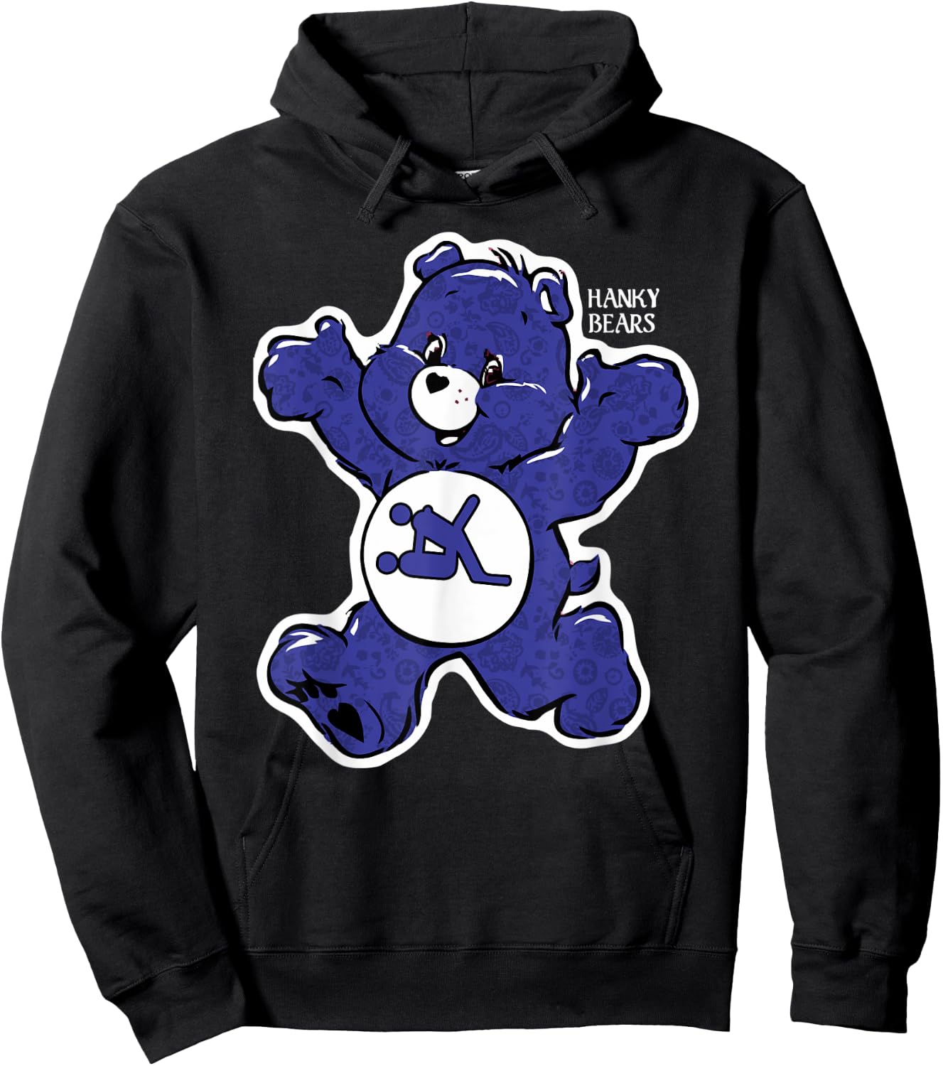 Halloween - Hanky Bears Blue Hoodie - Hoodie | Black