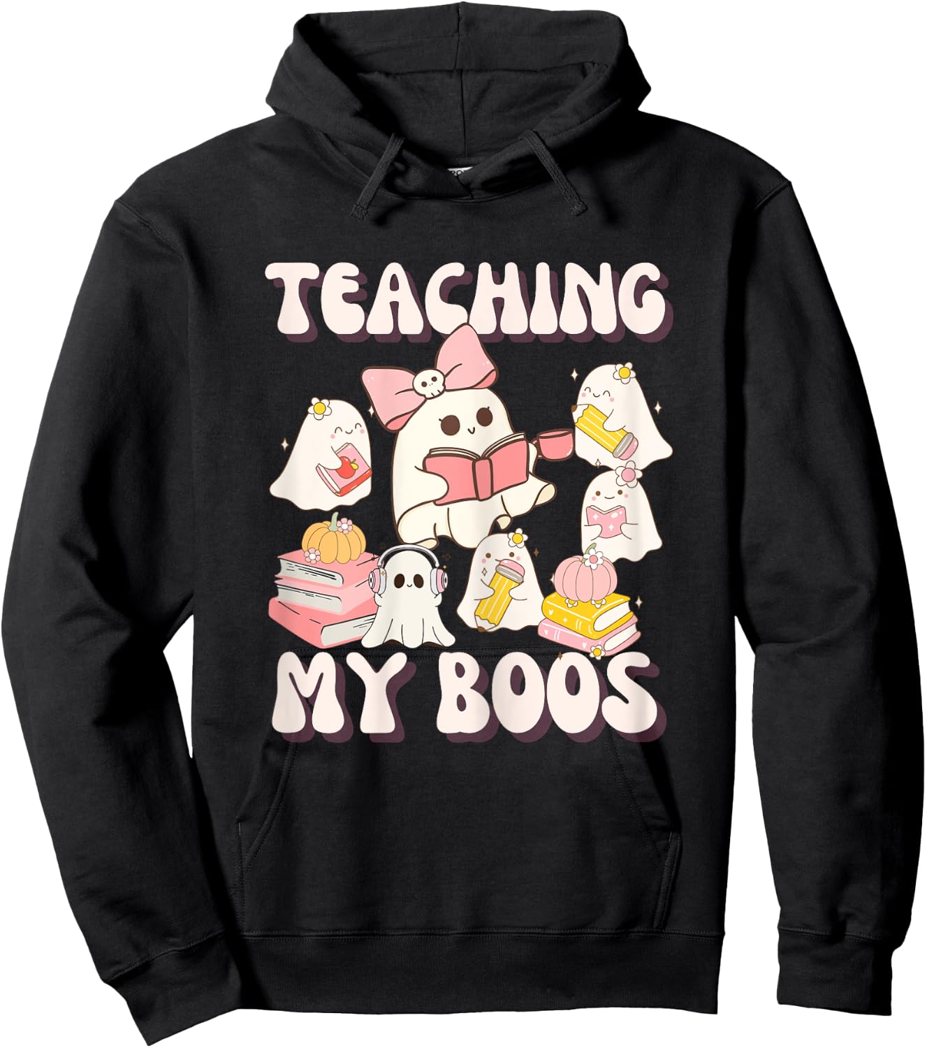 Teacher Halloween Teaching My Boos Hoodie - Hoodie | Black