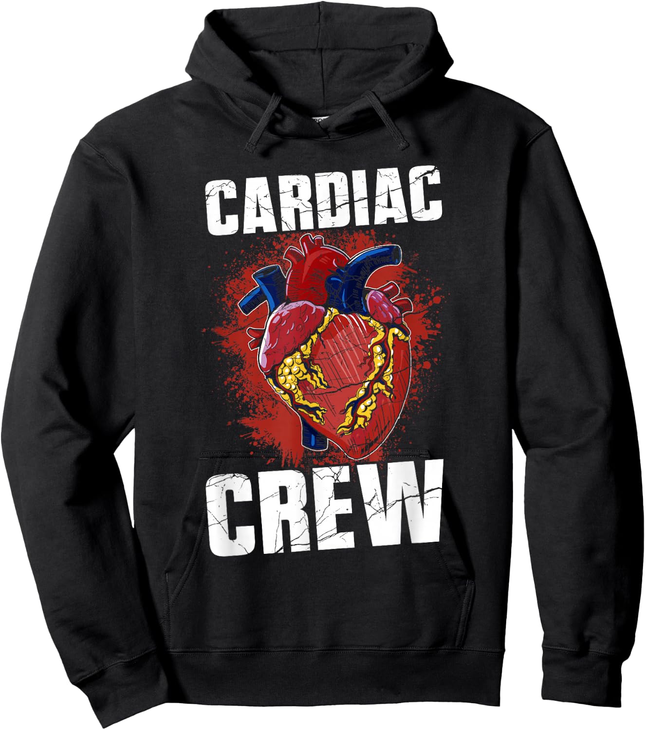 Cardiac Crew Heart Nursing Cardiology Nurses Cardiac Nurse Hoodie - Hoodie | Black