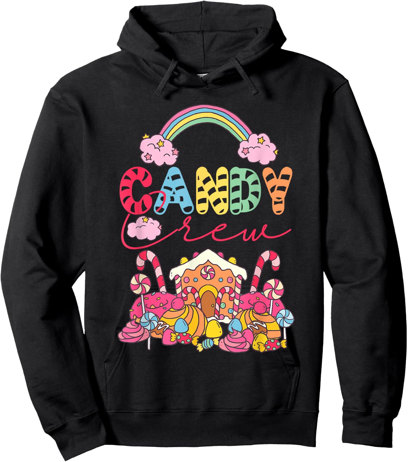 Candy Land Candy Crew Decorations Sweetie Candy Squad Hoodie - Hoodie | Black
