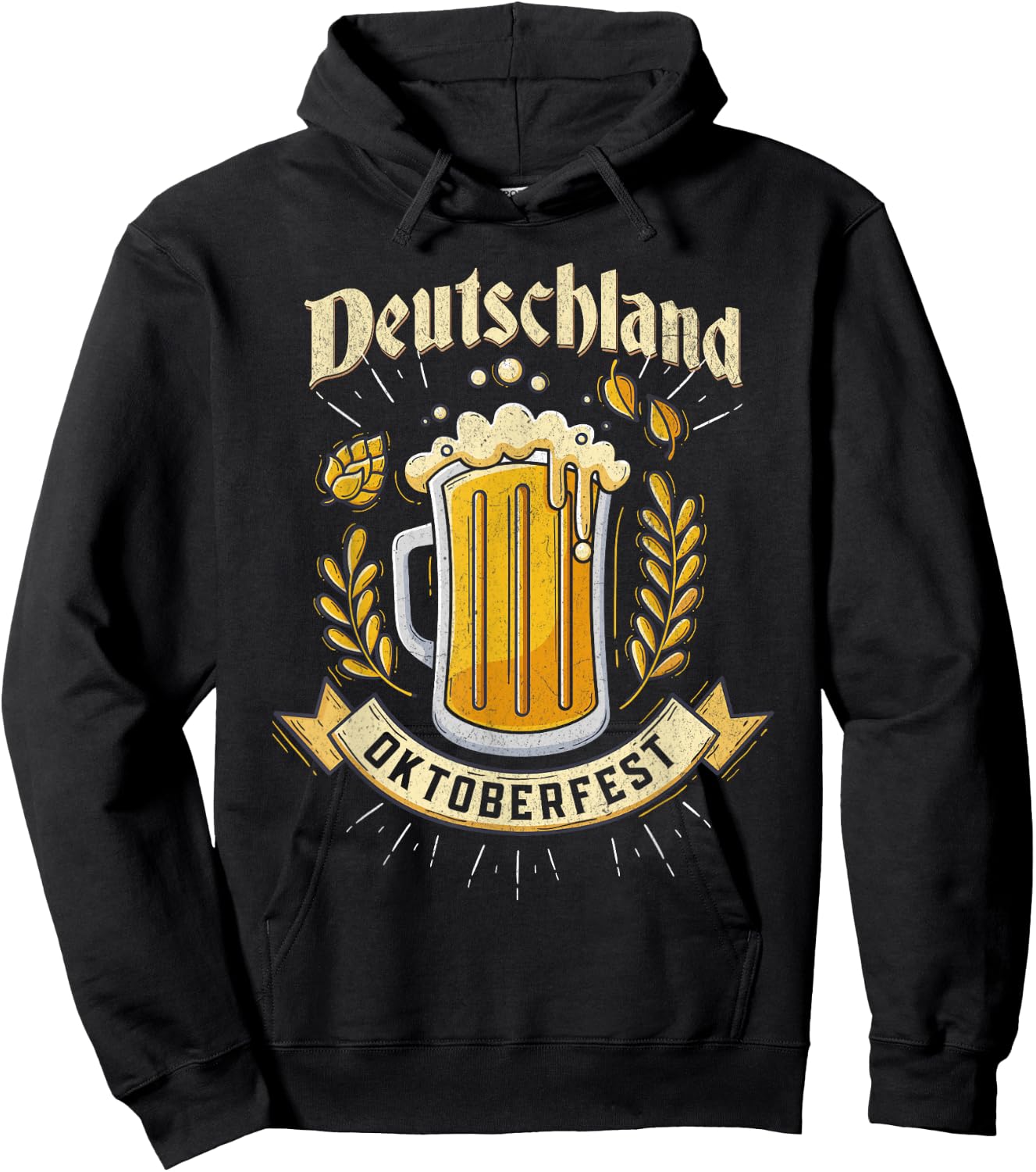 Deutschland Oktoberfest German Beer Festival Party Outfit Hoodie - Hoodie | Black