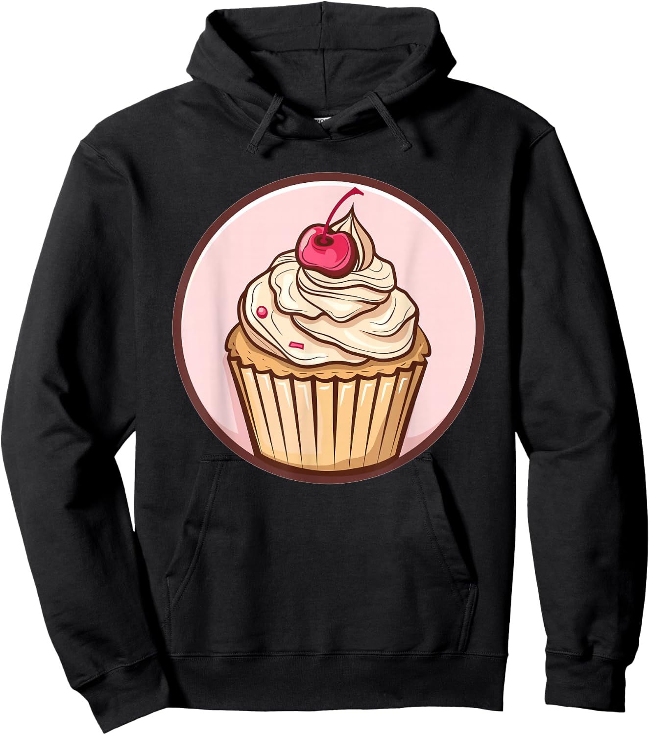 Retro Cupcake Hoodie - Hoodie | Black