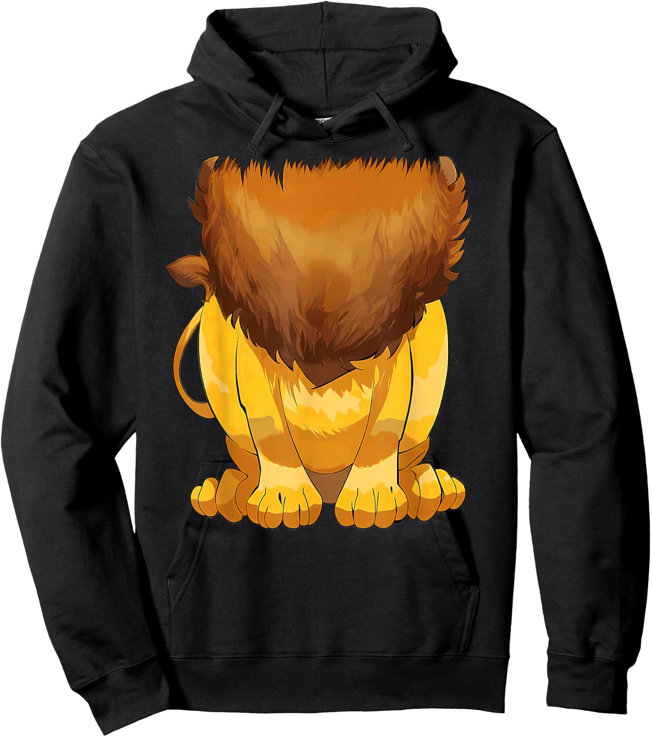 Lion Body Halloween Costume Hoodie - Hoodie | Black