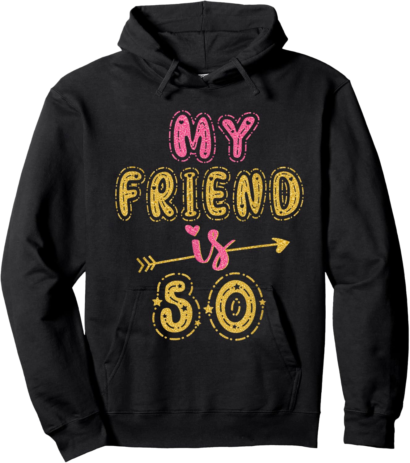 My Friend Is 50 Years Old 50th Birthday Idea Hoodie - Hoodie | Black