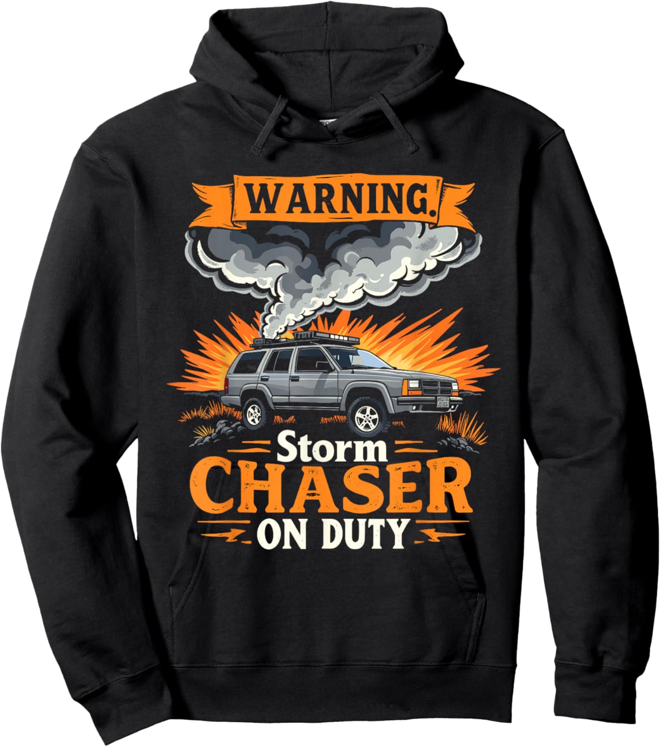 Storm Chaser Tornado Hunting & Extreme Weather Tracker Hoodie - Hoodie | Black