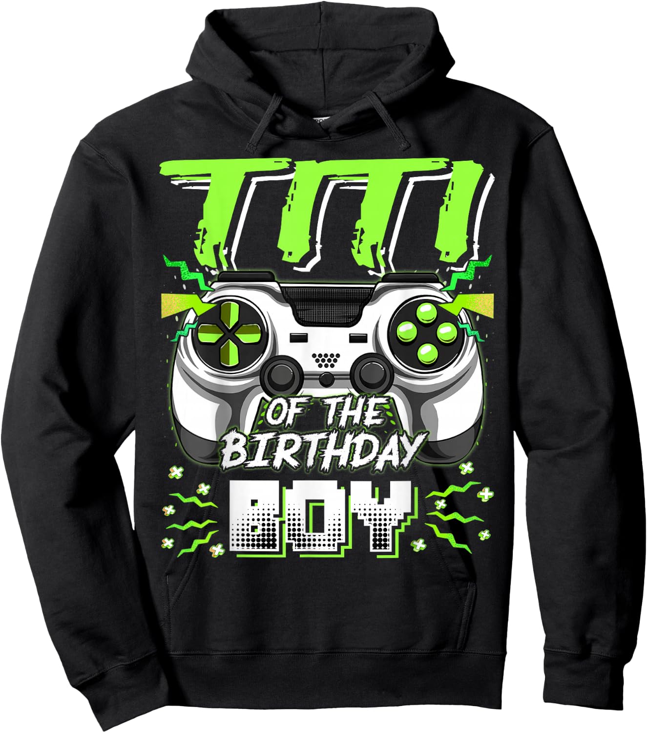 Titi Of The Birthday Boy Video Game Bday Party Hoodie - Hoodie | Black