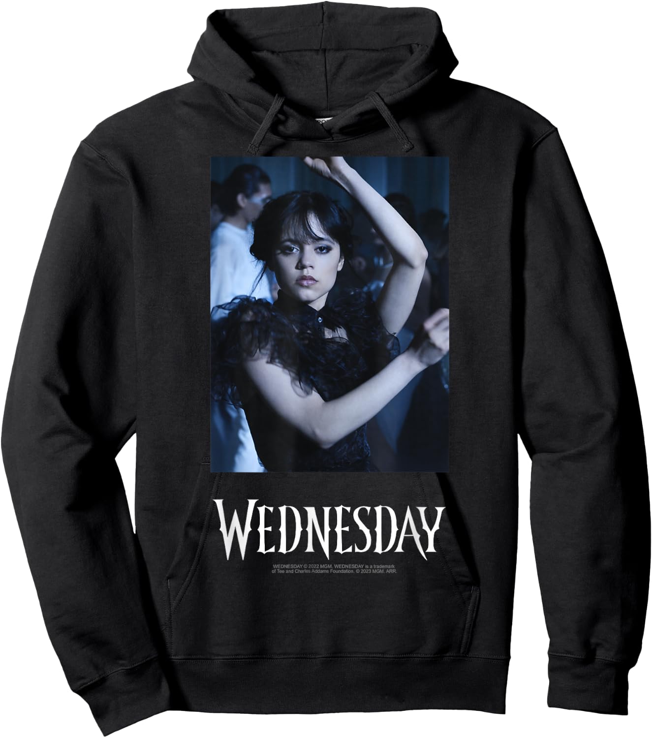 Wednesday Iconic Dance Scene Real Photo Portrait Hoodie - Hoodie | Black