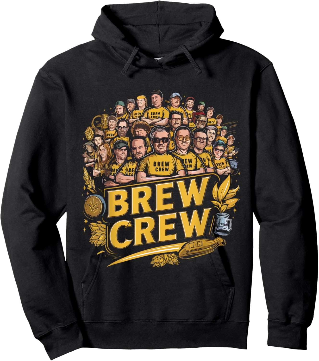 Brew Crew Crafting Home Brewing Beer Hoodie - Hoodie | Black