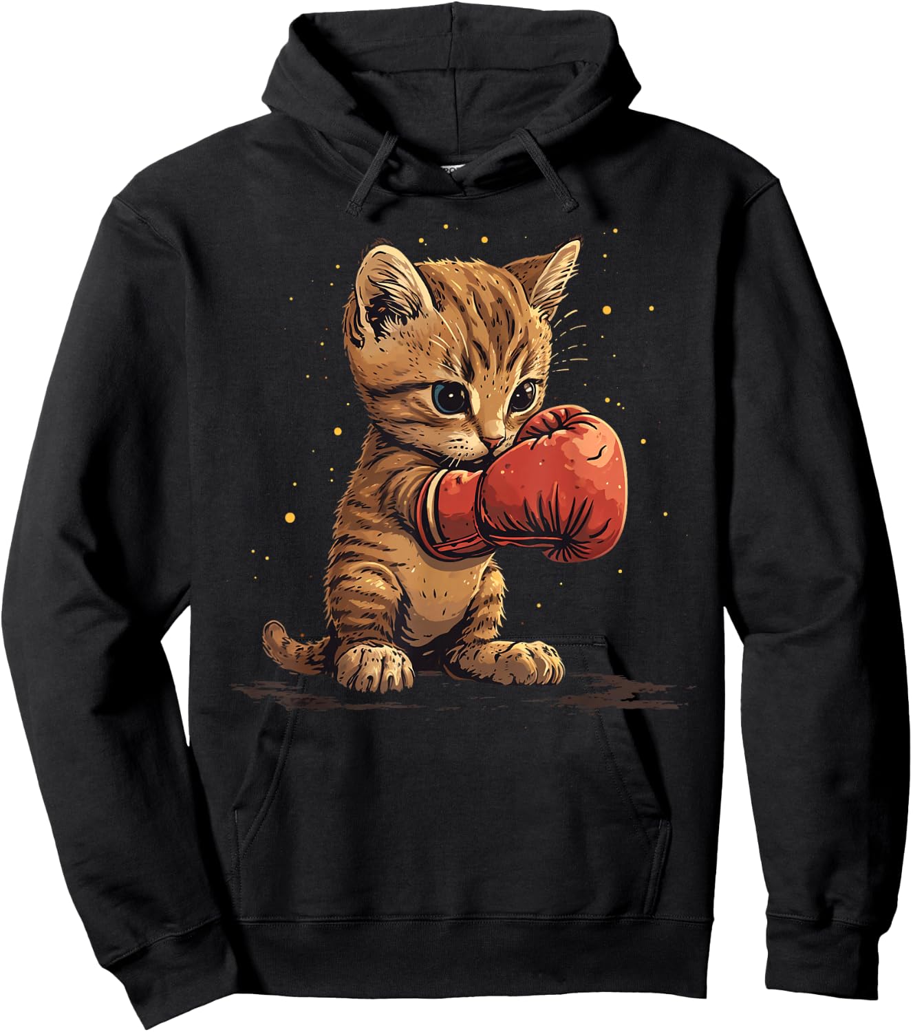 Boxing , & Kids Cat Boxer Hoodie - Hoodie | Black