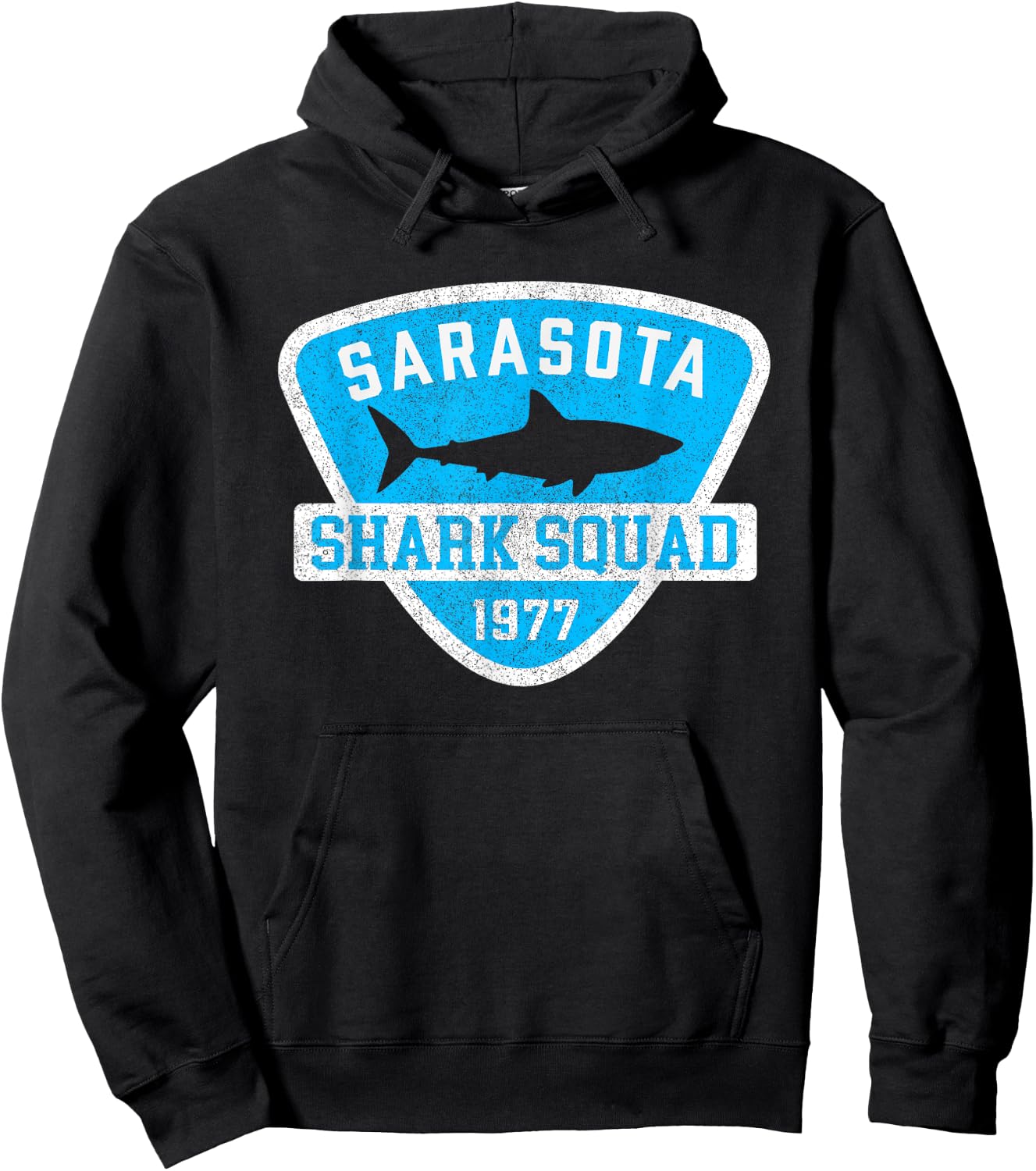 Sarasota Florida Shark Souvenir Boys Girls Kids Vintage Hoodie - Hoodie | Black