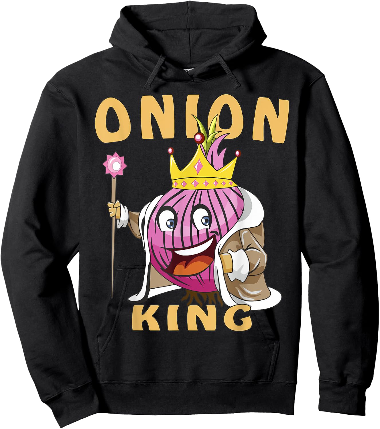 Onion King Onion Vegetable Onion Leek Onion Onion Hoodie - Hoodie | Black