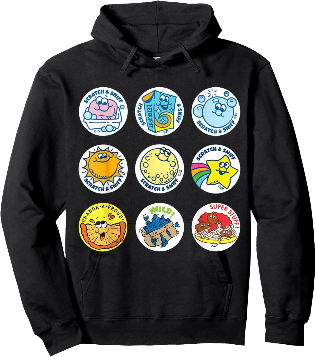 Scratch And Sniff Sticker Ice Cream, Scooper Dooper! Vintage Hoodie - Hoodie | Black