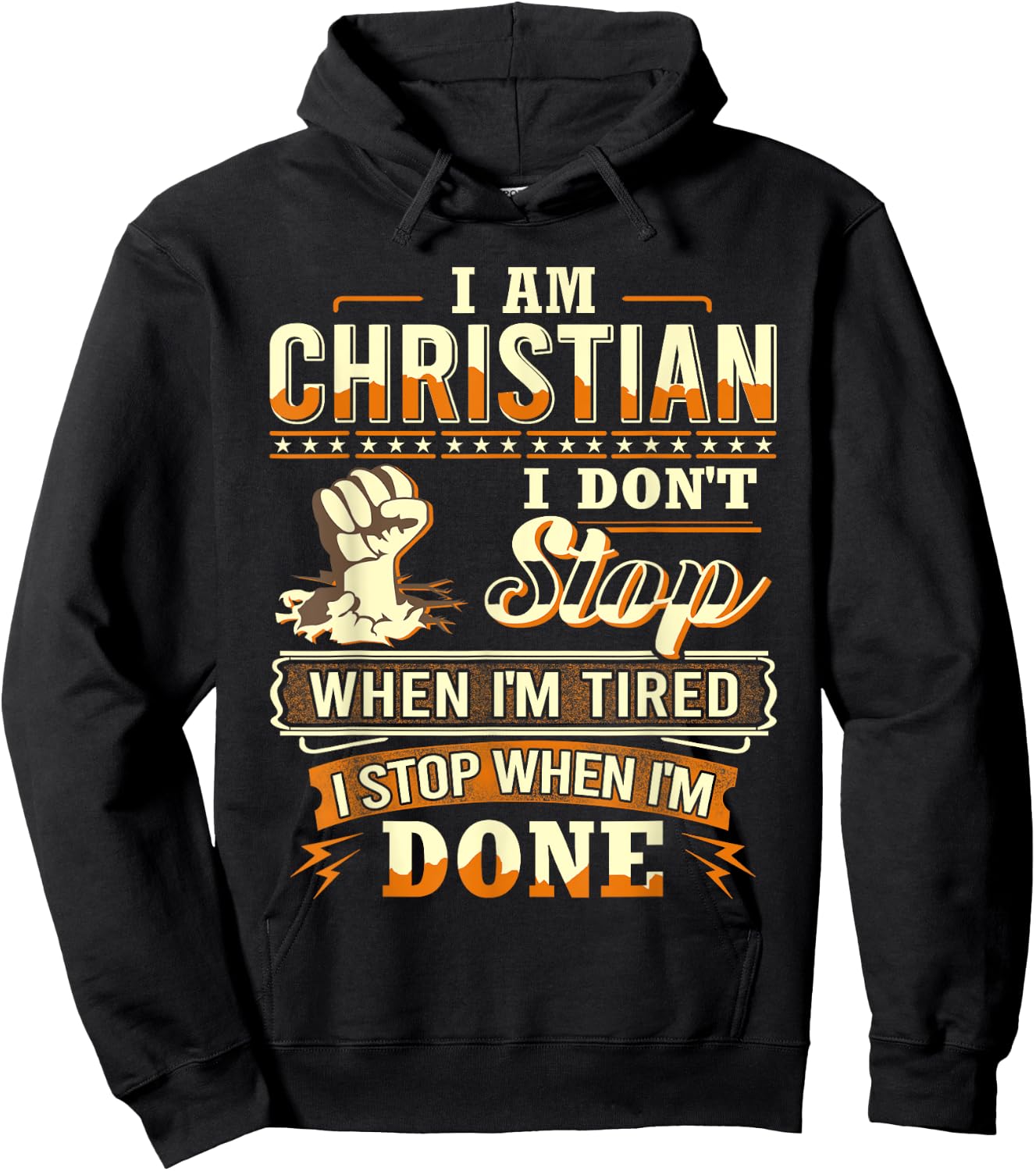 I am Christian Shirt Personalized Christian First Name Hoodie - Hoodie | Black