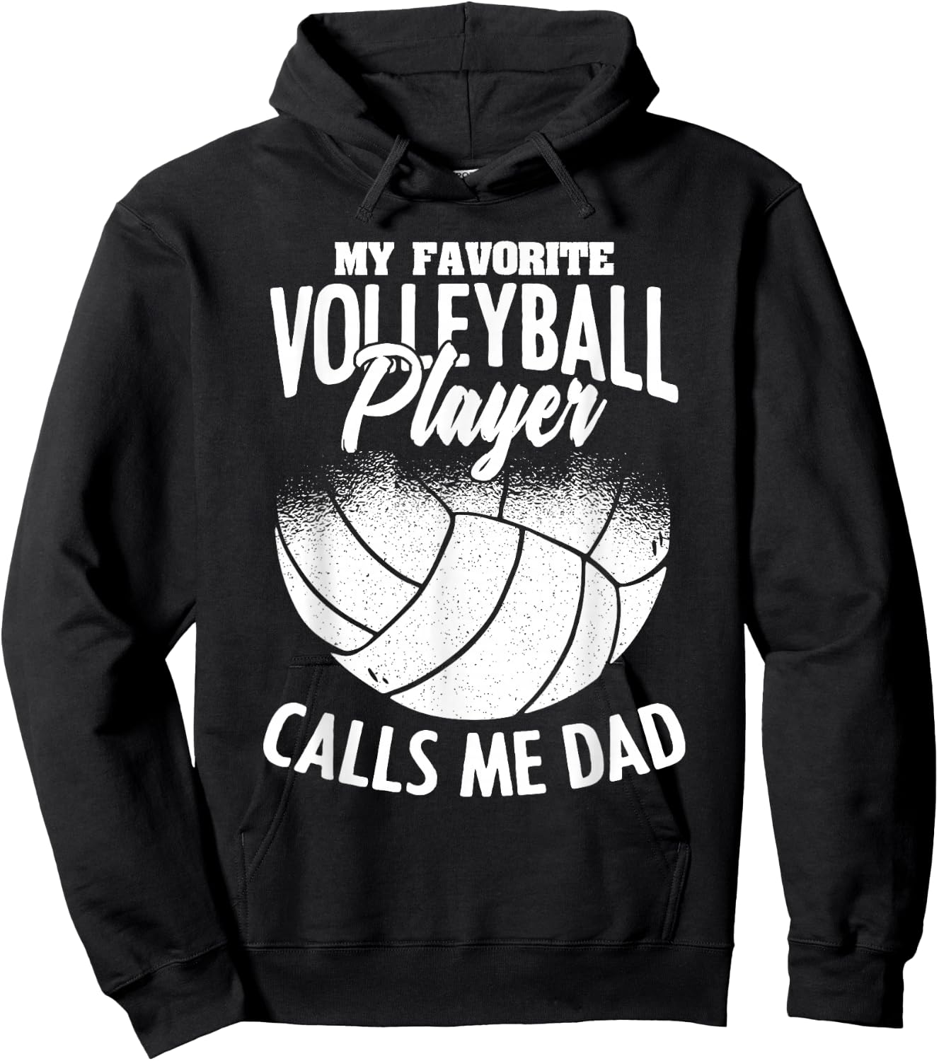 My Favorite Volleyball Player Calls Me Dad Father's Day Hoodie - Hoodie | Black