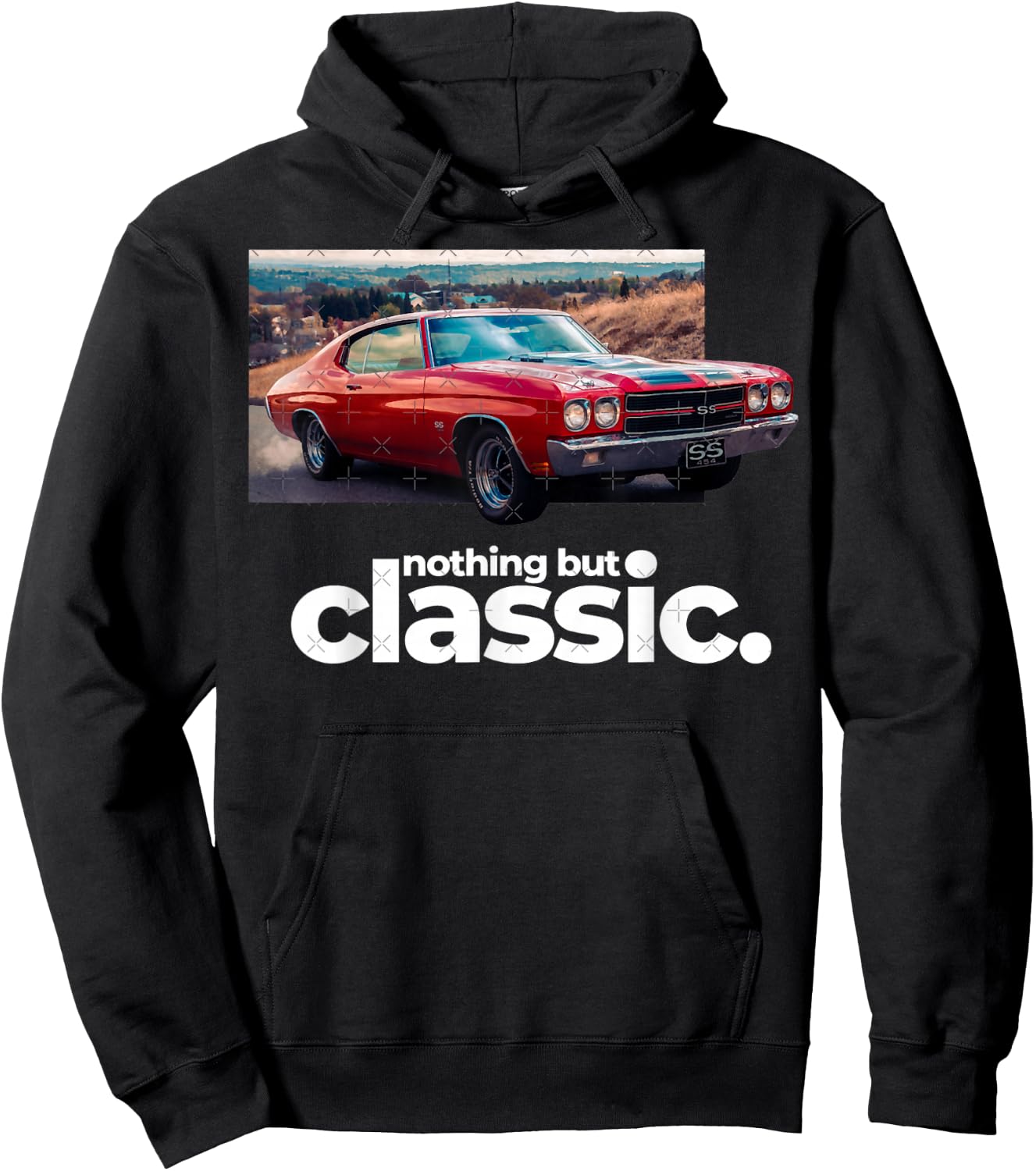 1970 64 65 66 67 68 69 71 72 Chevelle Chevys SS Muscle Car Hoodie - Hoodie | Black