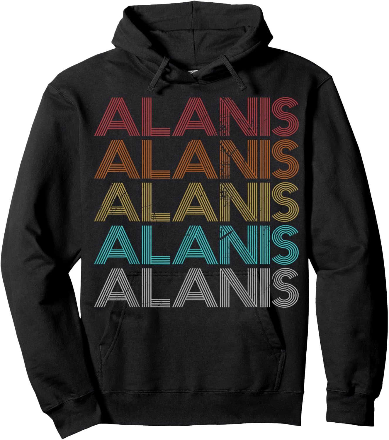 Retro Vintage Alanis Hoodie - Hoodie | Black