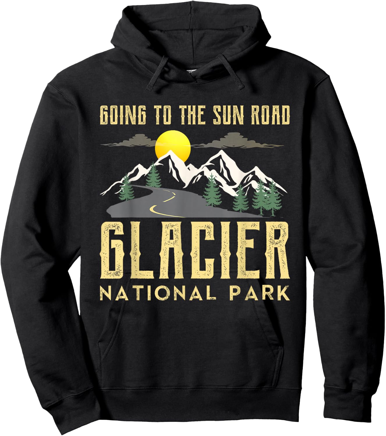 Going To The Sun Road Shirt Montana Shirt Glacier National Hoodie - Hoodie | Black