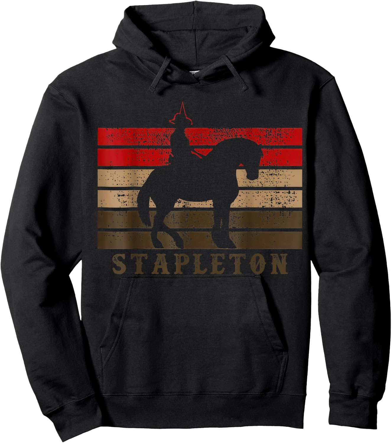 Howdy Stapleton Western Stapleton Cowboy Cowgirl Hoodie - Hoodie | Black