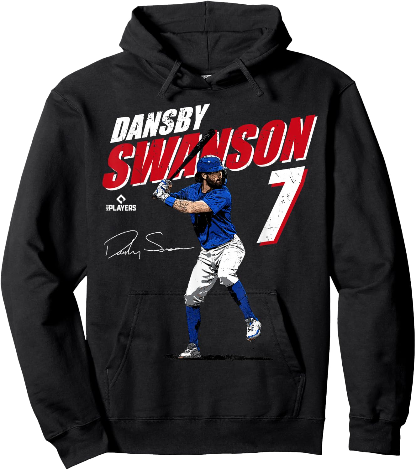 Dansby Swanson | Chicago Baseball Players | MLBDSN3001 Hoodie - Hoodie | Black