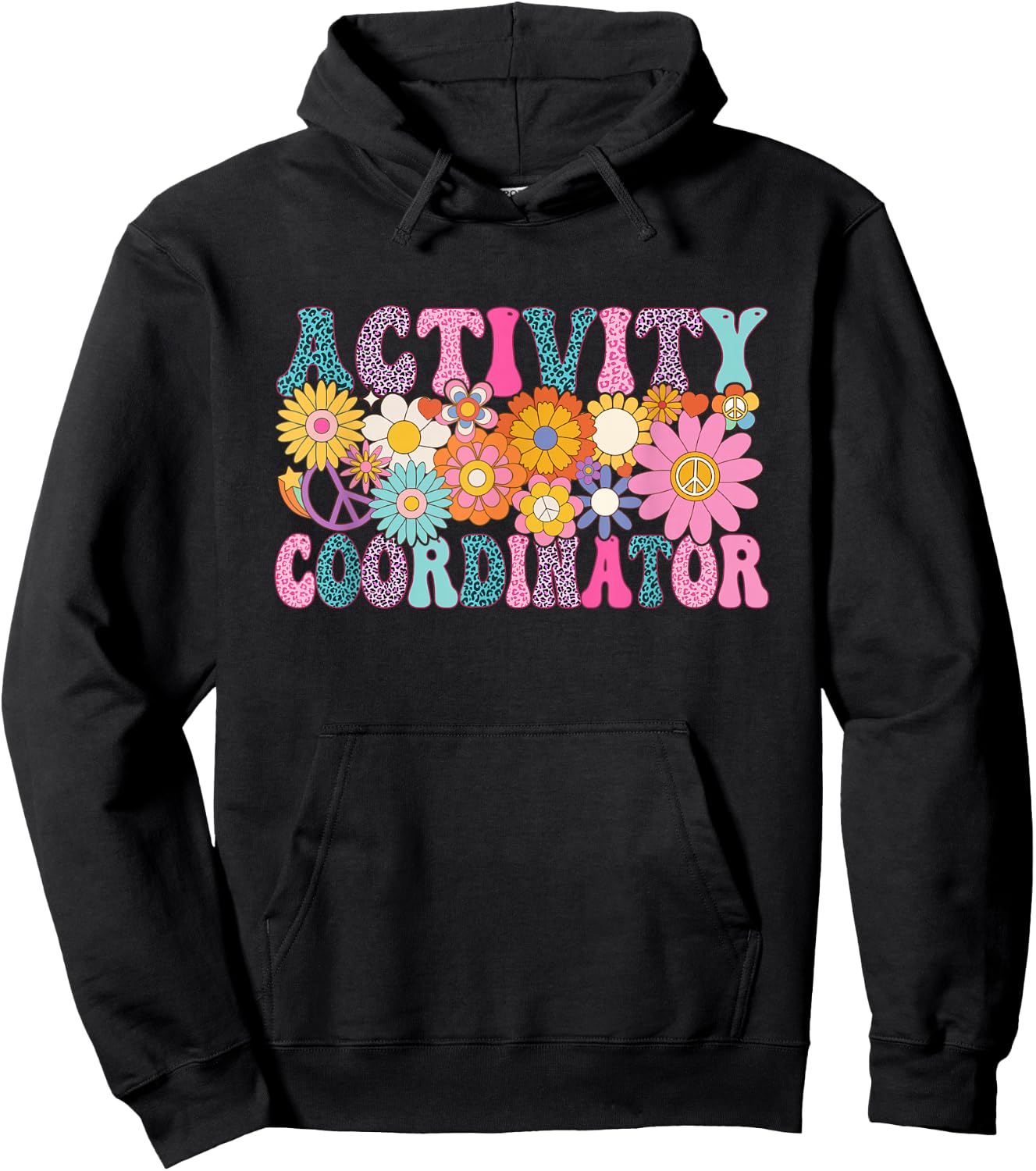 Activity Coordinator Week Groovy Appreciation Day Hoodie - Hoodie | Black