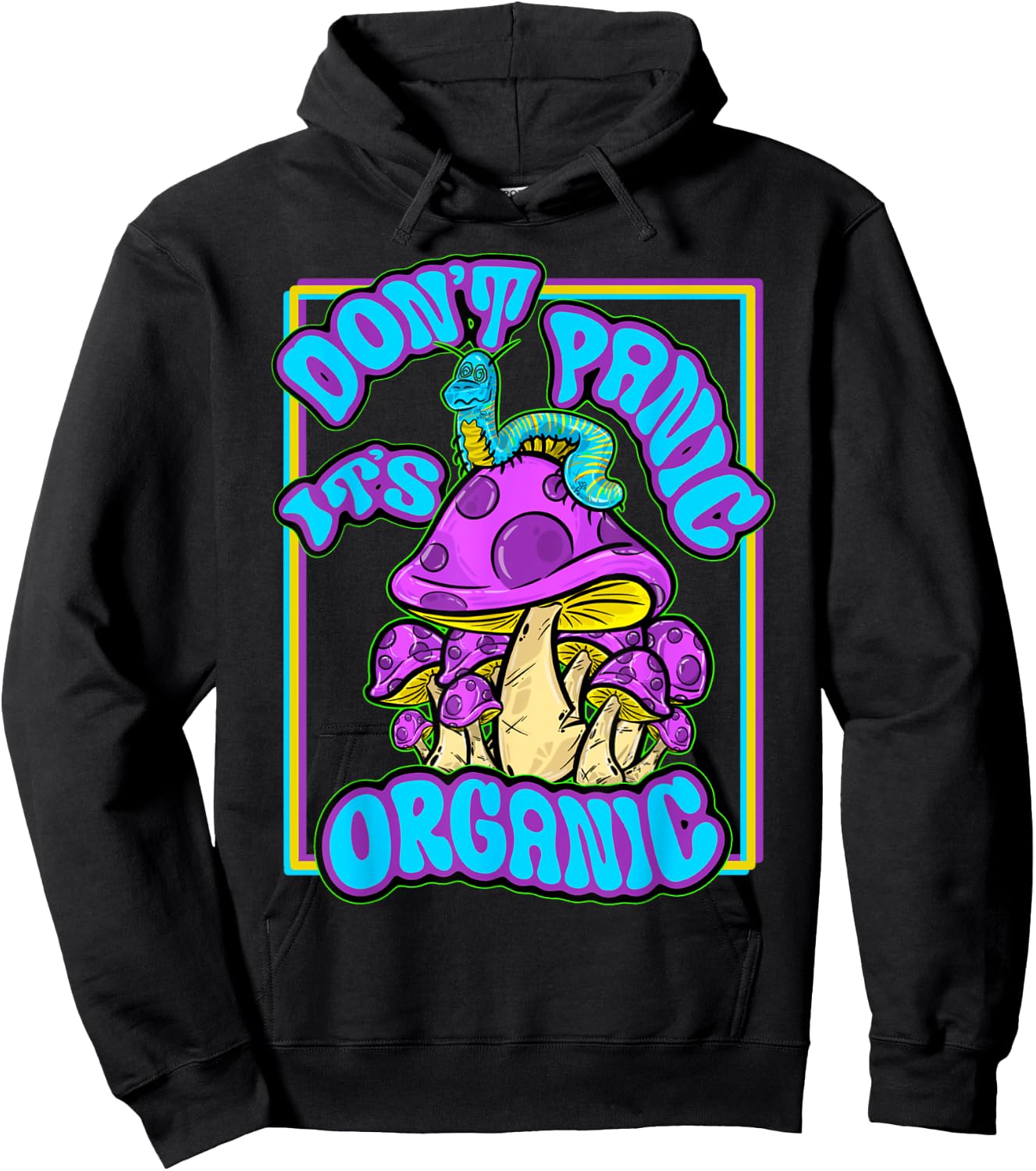 Another Small Biz Don’t Panic It’s Organic , Black Hoodie - Hoodie | Black
