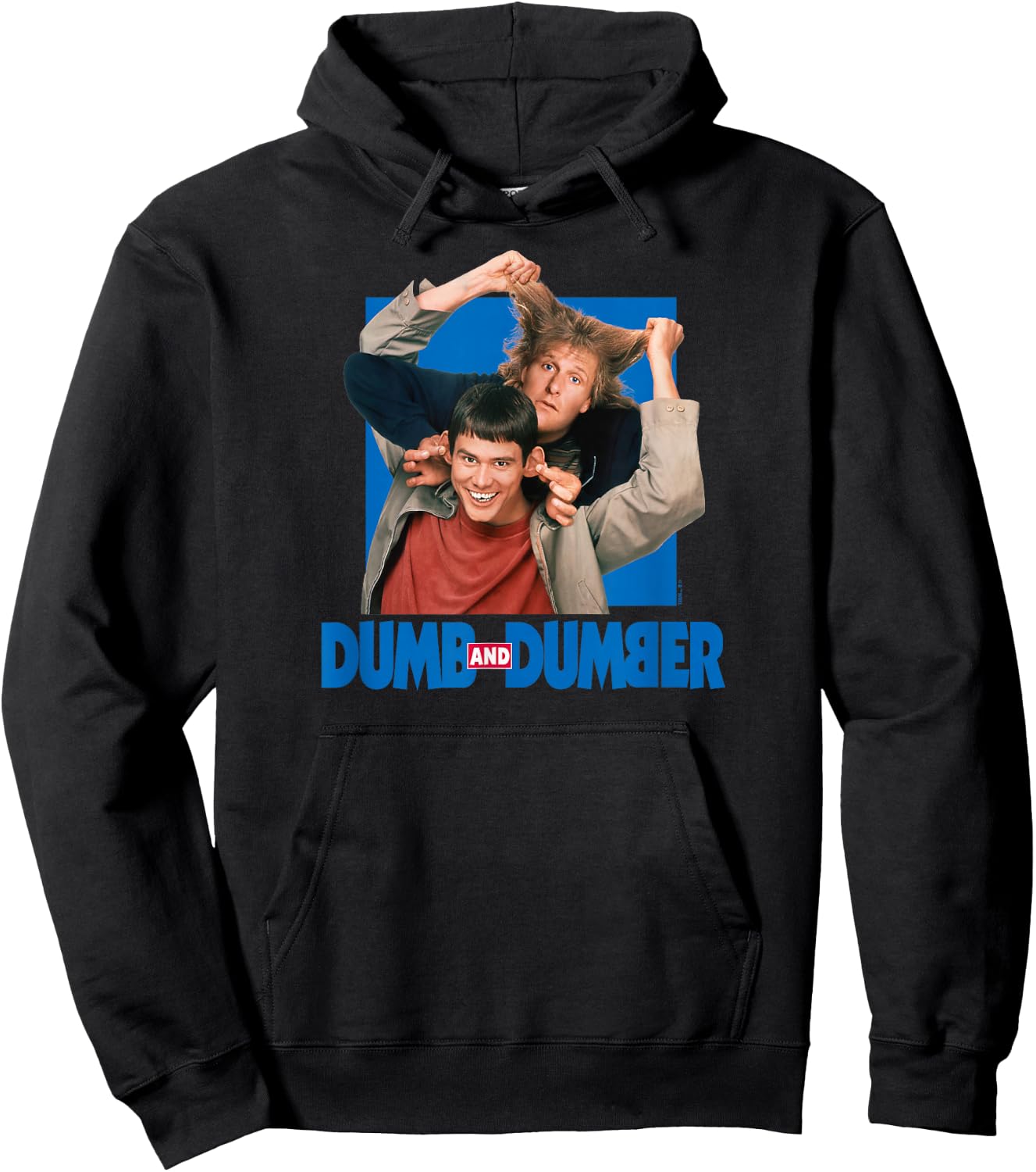 Dumb & Dumber - Lloyd Christmas and Harry Dunne Funny Duo , Small, Black Hoodie - Hoodie | Black