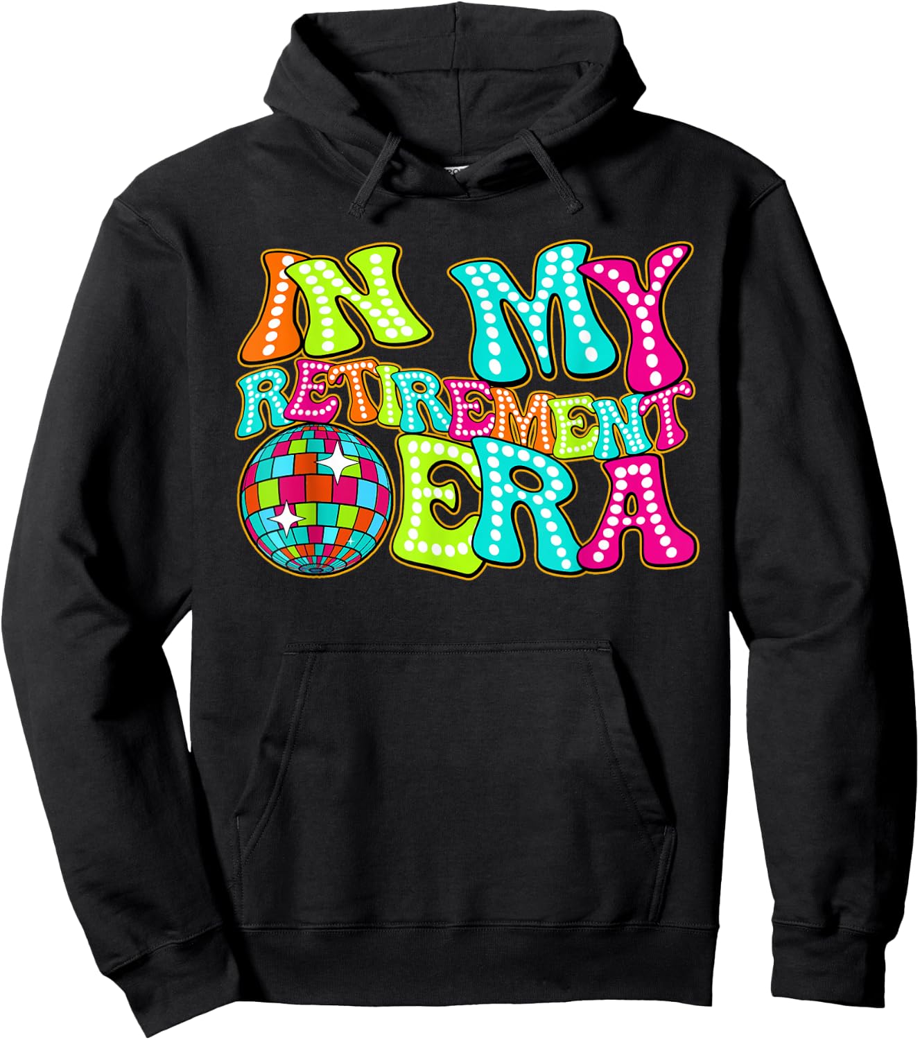 Disco Groovy In My Retirement Era Hoodie - Hoodie | Black