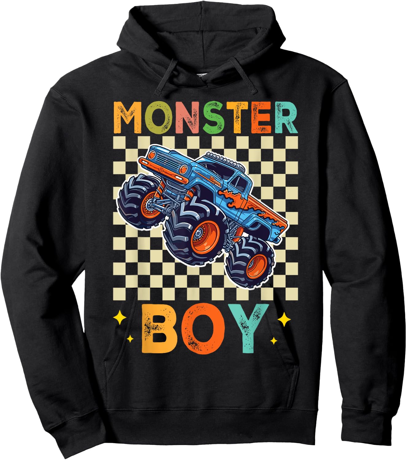 Monster Truck Boy Monster Truck Are My Jam Truck Lovers Hoodie - Hoodie | Black