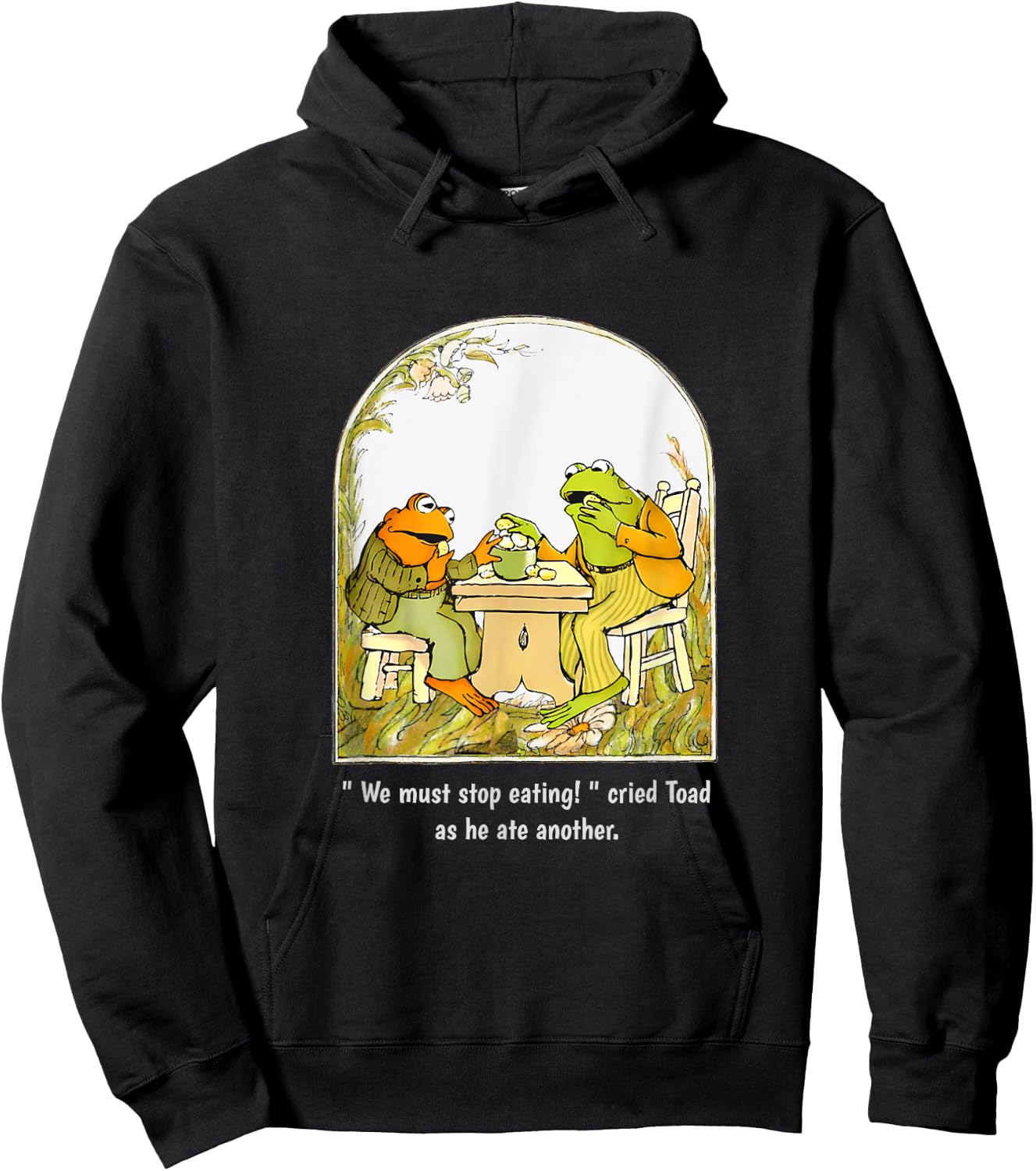 We Must Stop Eating Cried Toad as He Ate Another Frog Meme Hoodie - Hoodie | Black