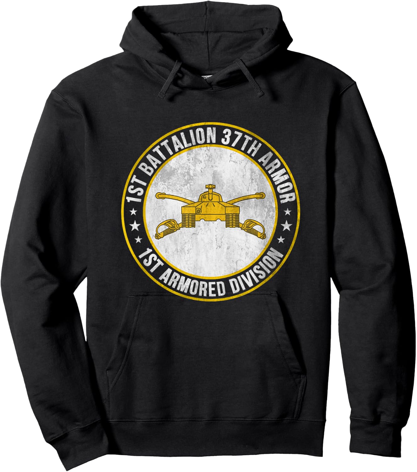 1st Battalion 37th Armor 1st Armored Division Veteran Hoodie - Hoodie | Black