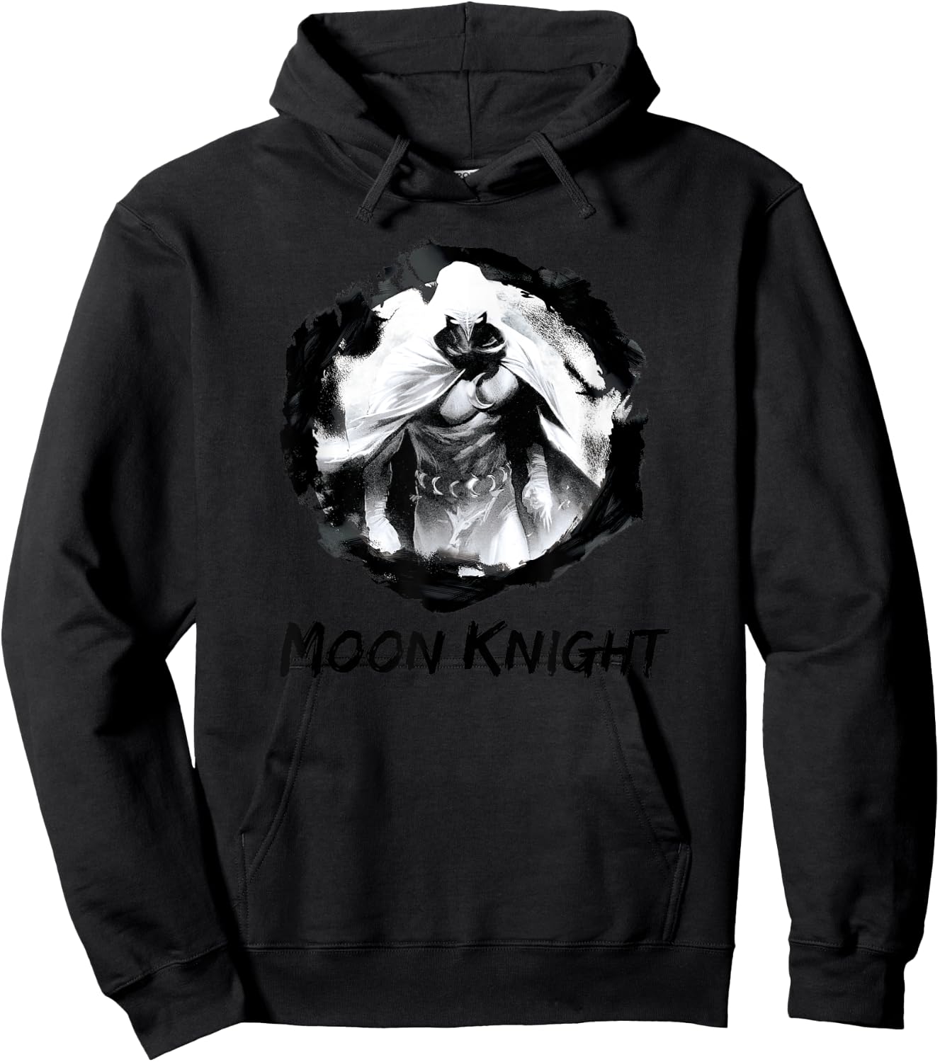Marvel Moon Knight Paint Smudge Print Classic Comic Hoodie - Hoodie | Black
