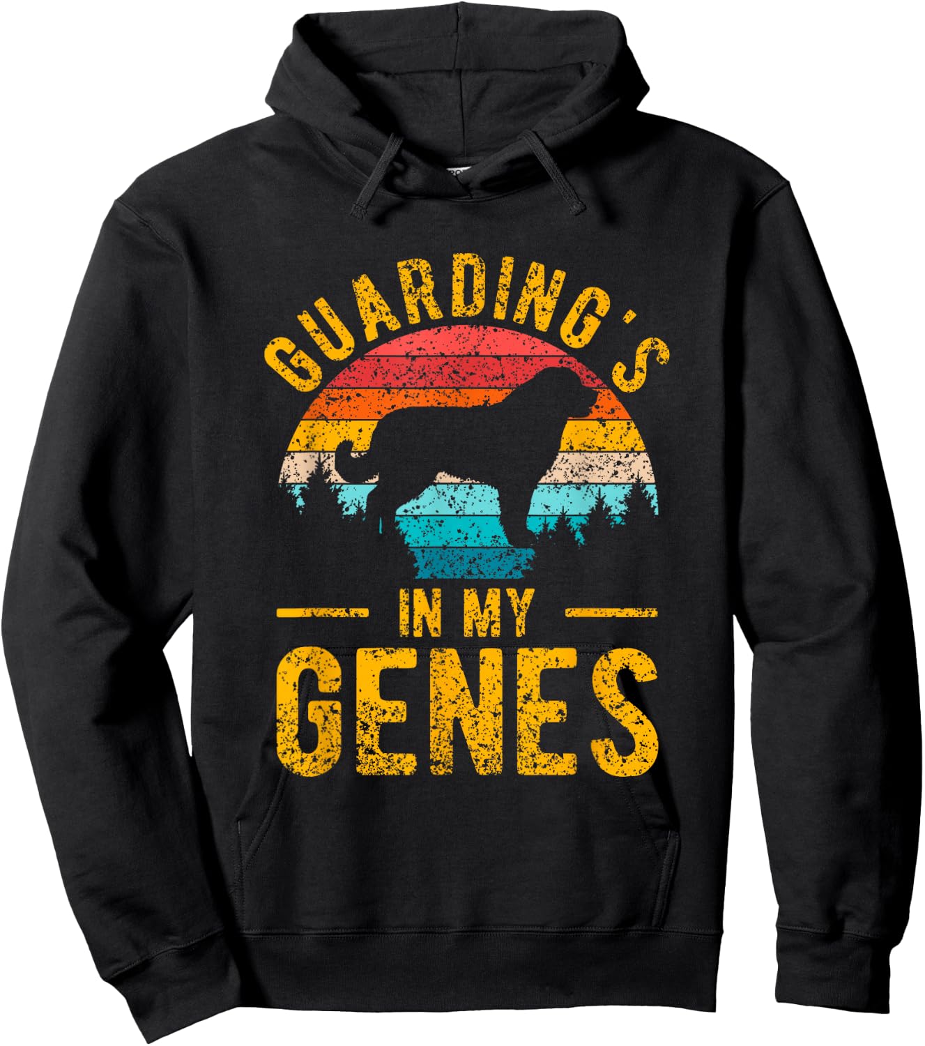 Guarding's In My Genes Owner Kangals Dog Puppy Kangal Hoodie - Hoodie | Black