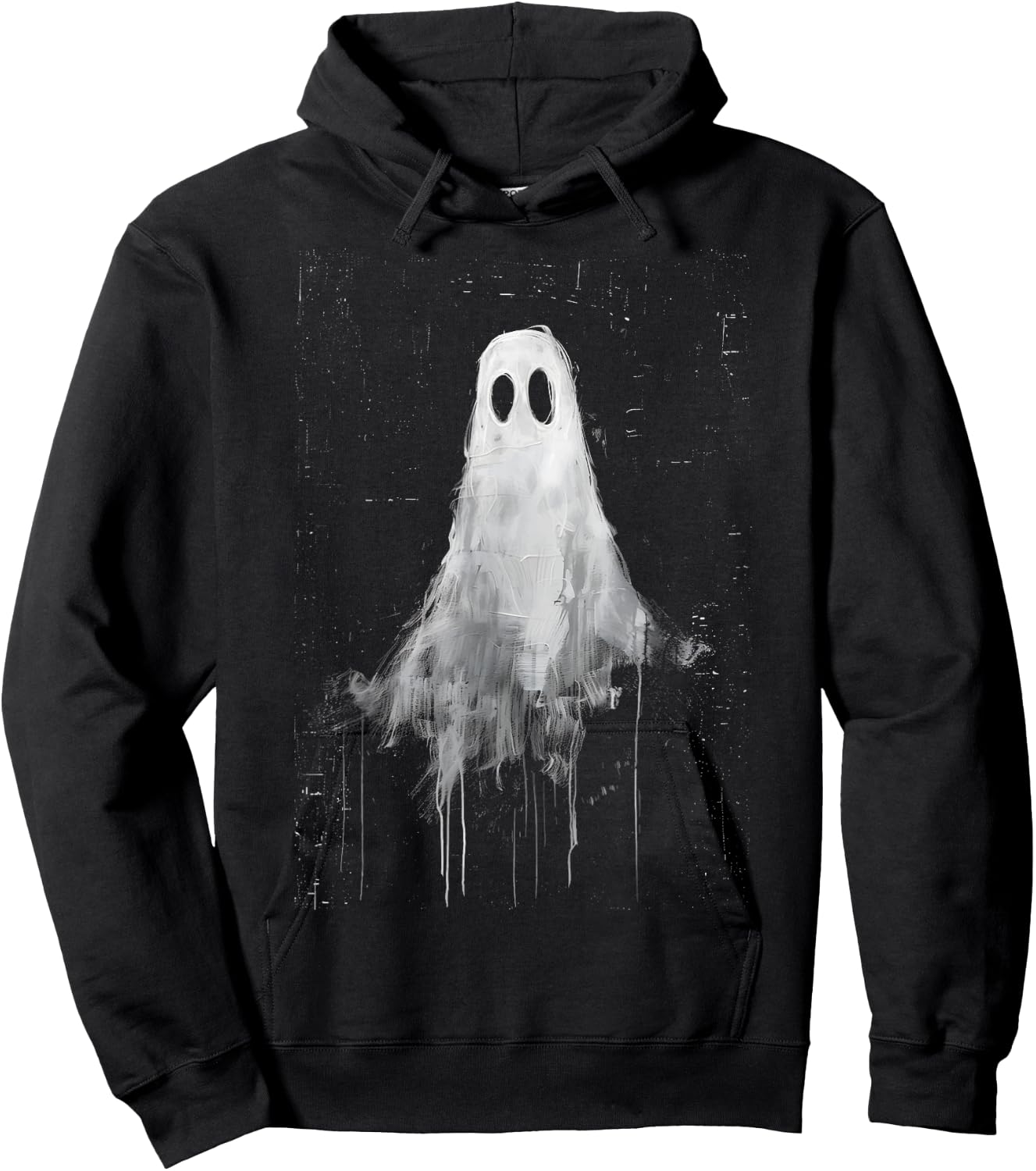Ghost Horror Spirit Spooky Scary Halloween Goth Aesthetic Hoodie - Hoodie | Black