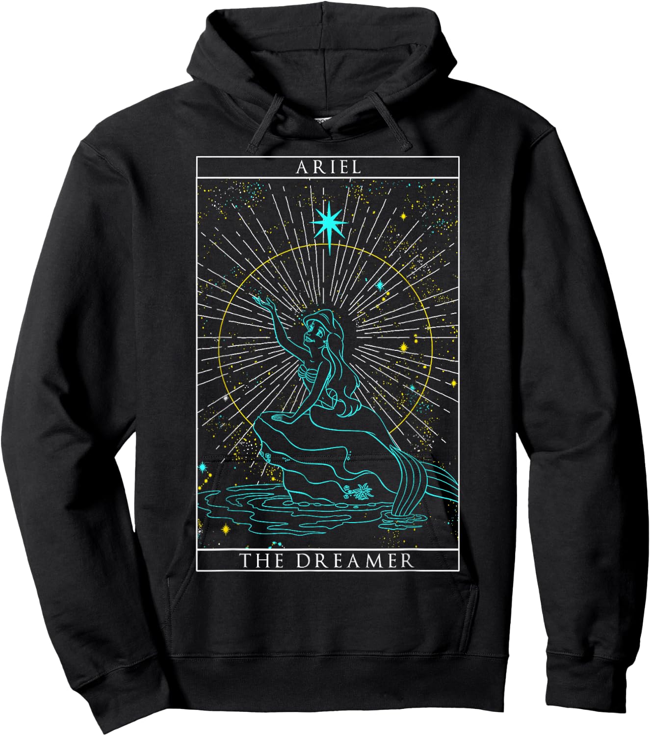 Disney The Little Mermaid Ariel The Dreamer Tarot Card Hoodie - Hoodie | Black