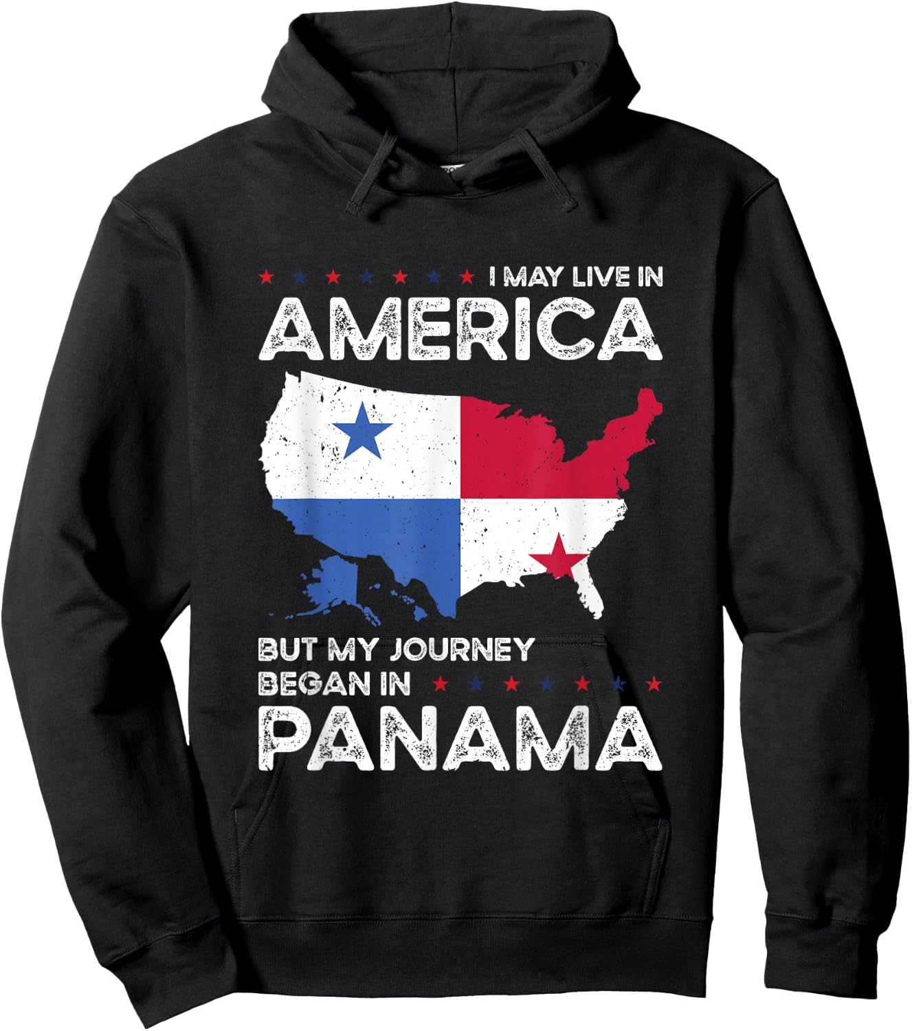 Panamanian American Patriot USA Grown Panama US Flag Hoodie - Hoodie | Black