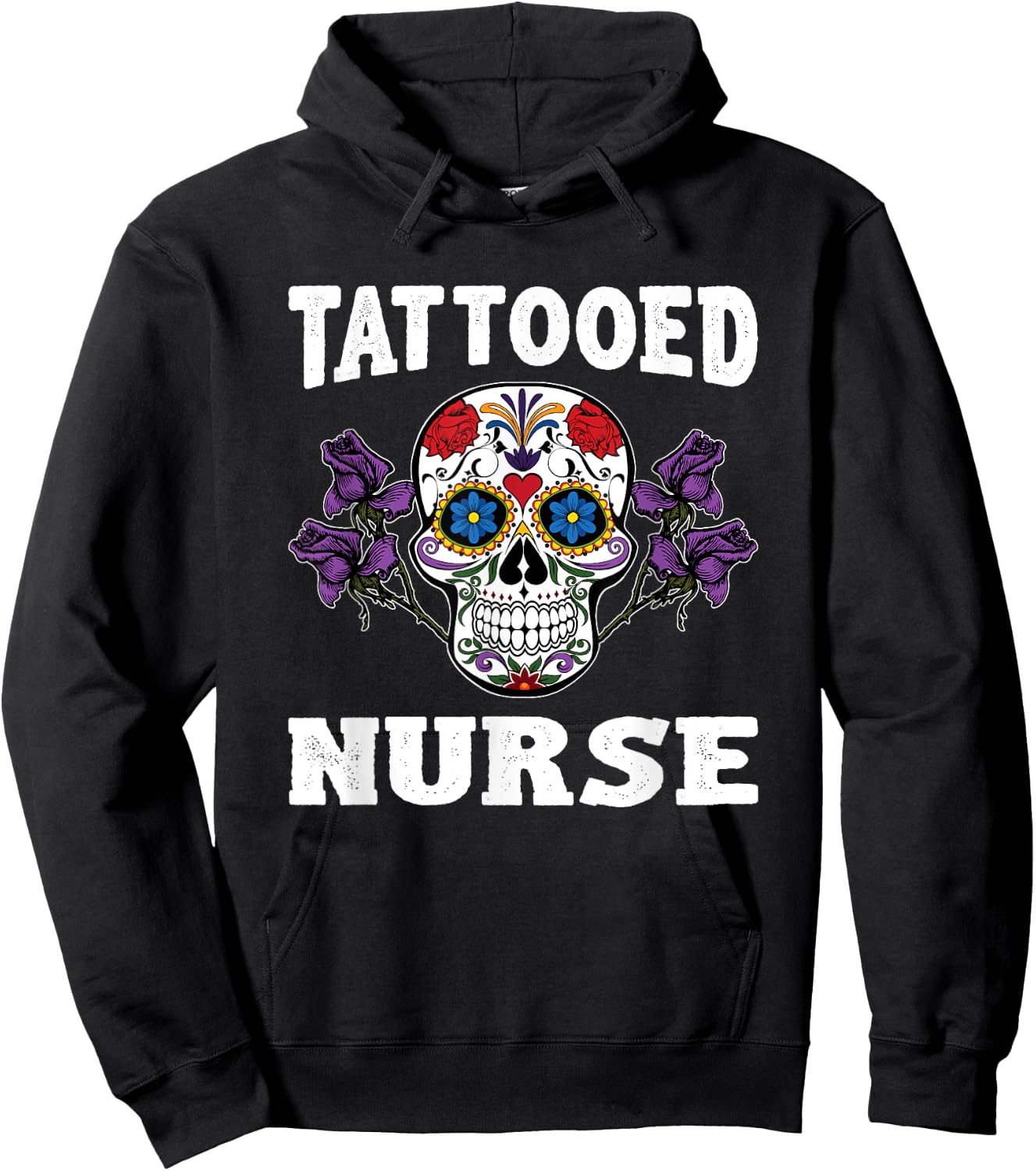 Tattooed Nurse Shirt Funny Nurse Gifts Hoodie - Hoodie | Black