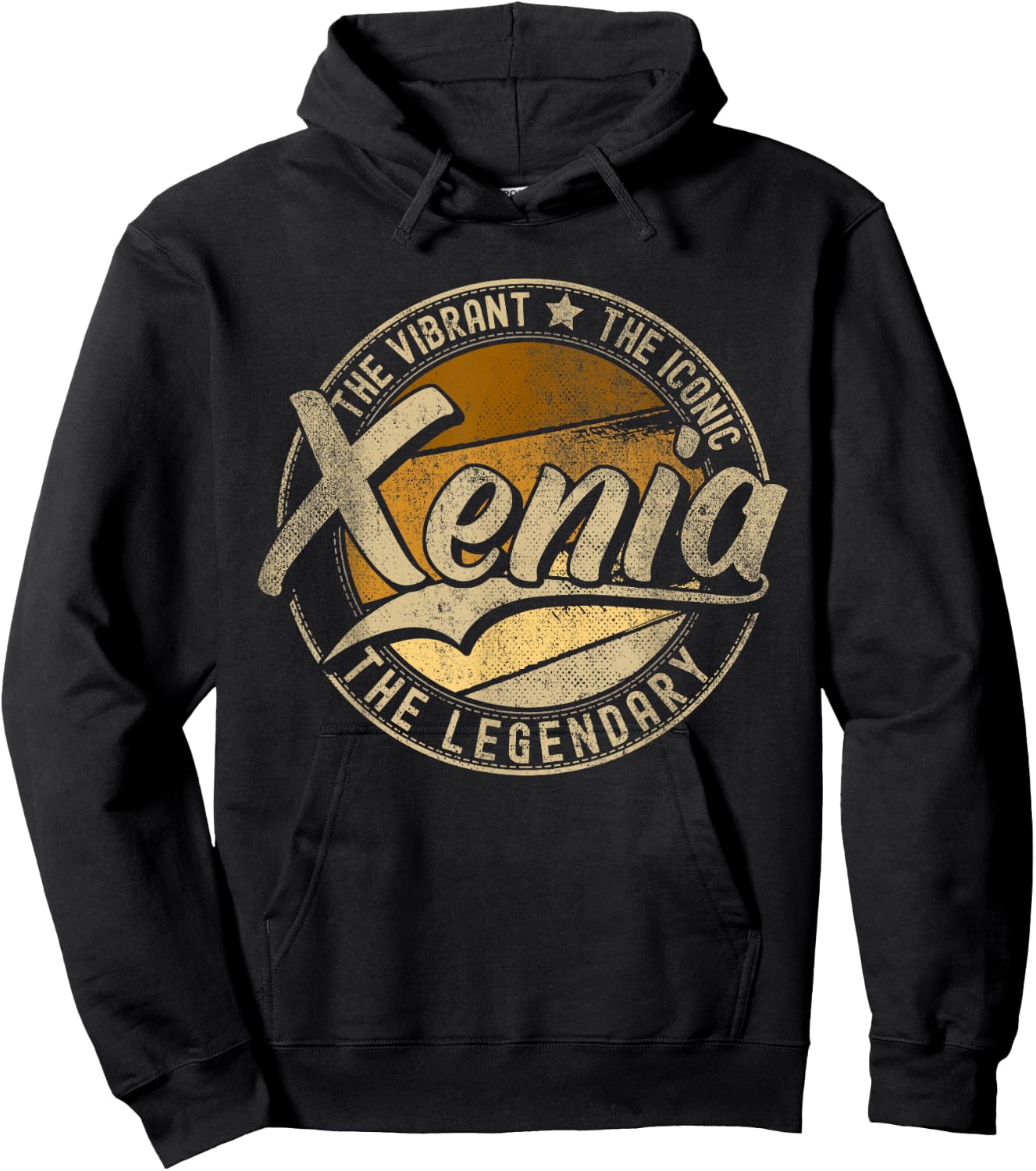 Xenia OH | Ohio | Vintage Distressed Hoodie - Hoodie | Black