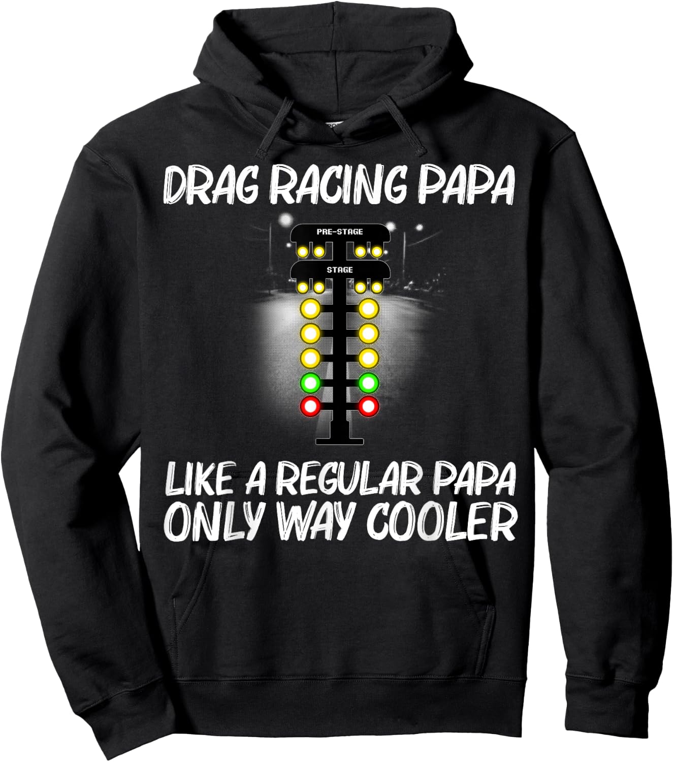 Funny Drag Racing Dad Drag Racer Drifting Race Car Hoodie - Hoodie | Black
