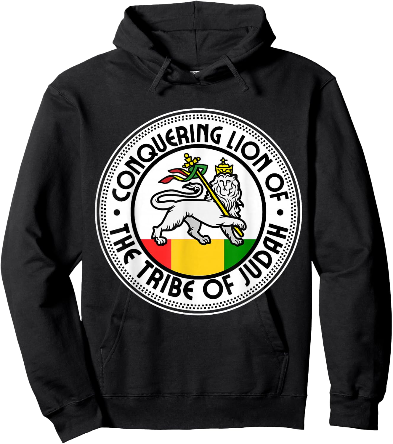 Rastafarian Conquering Lion Of The Tribe Of Judah Reggae Hoodie - Hoodie | Black