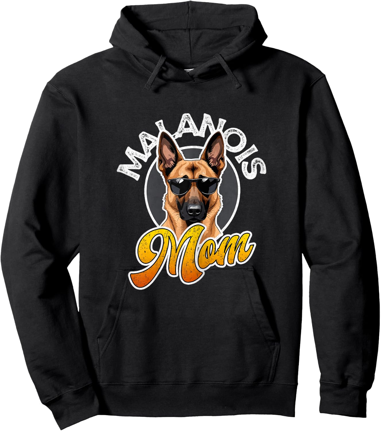 Belgian Malinois Mom Maligator Belgian Shepherd Mama Hoodie - Hoodie | Black