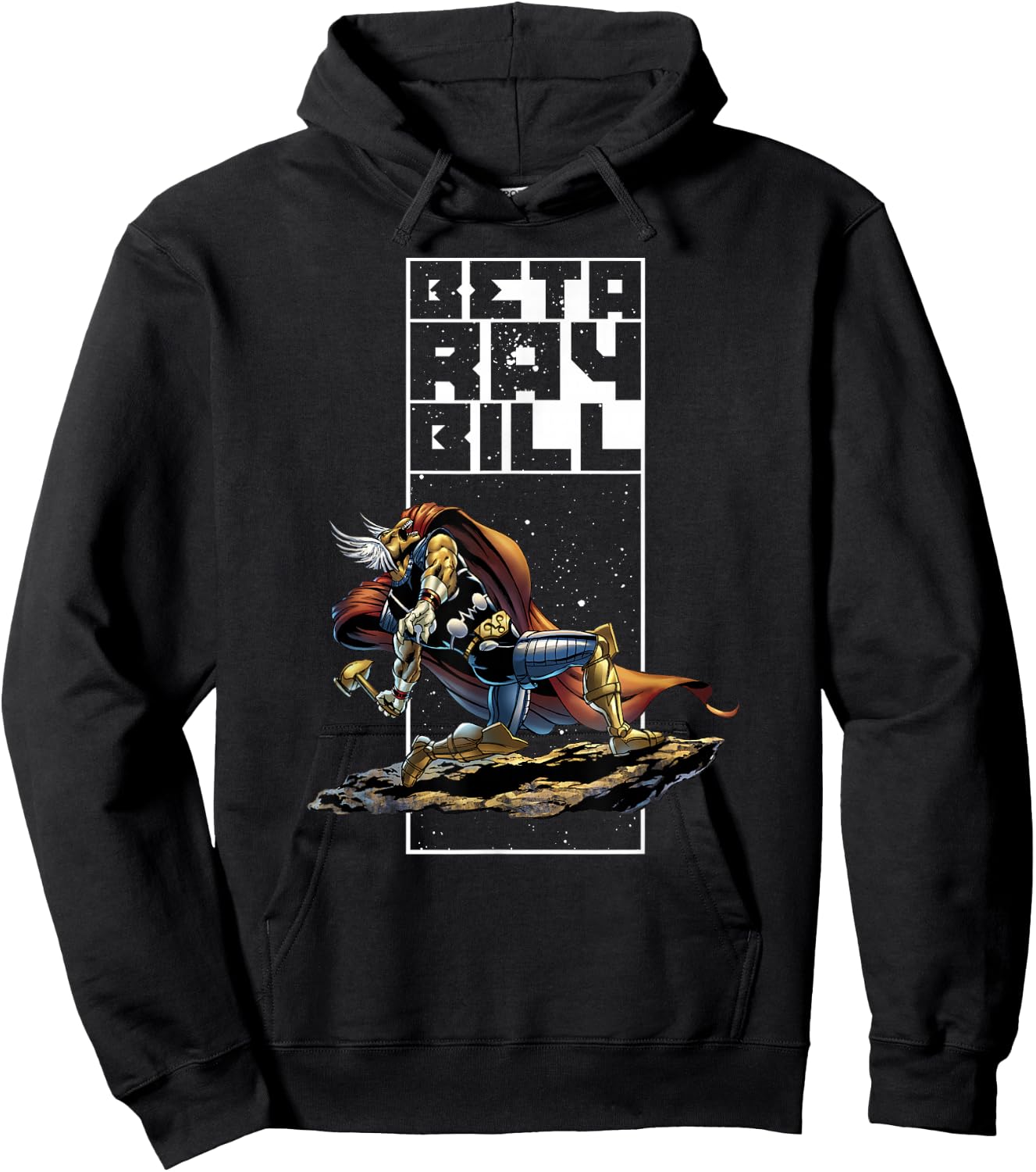 Marvel Comics Retro Beta Ray Bill Mighty Thor Vintage Hoodie - Hoodie | Black