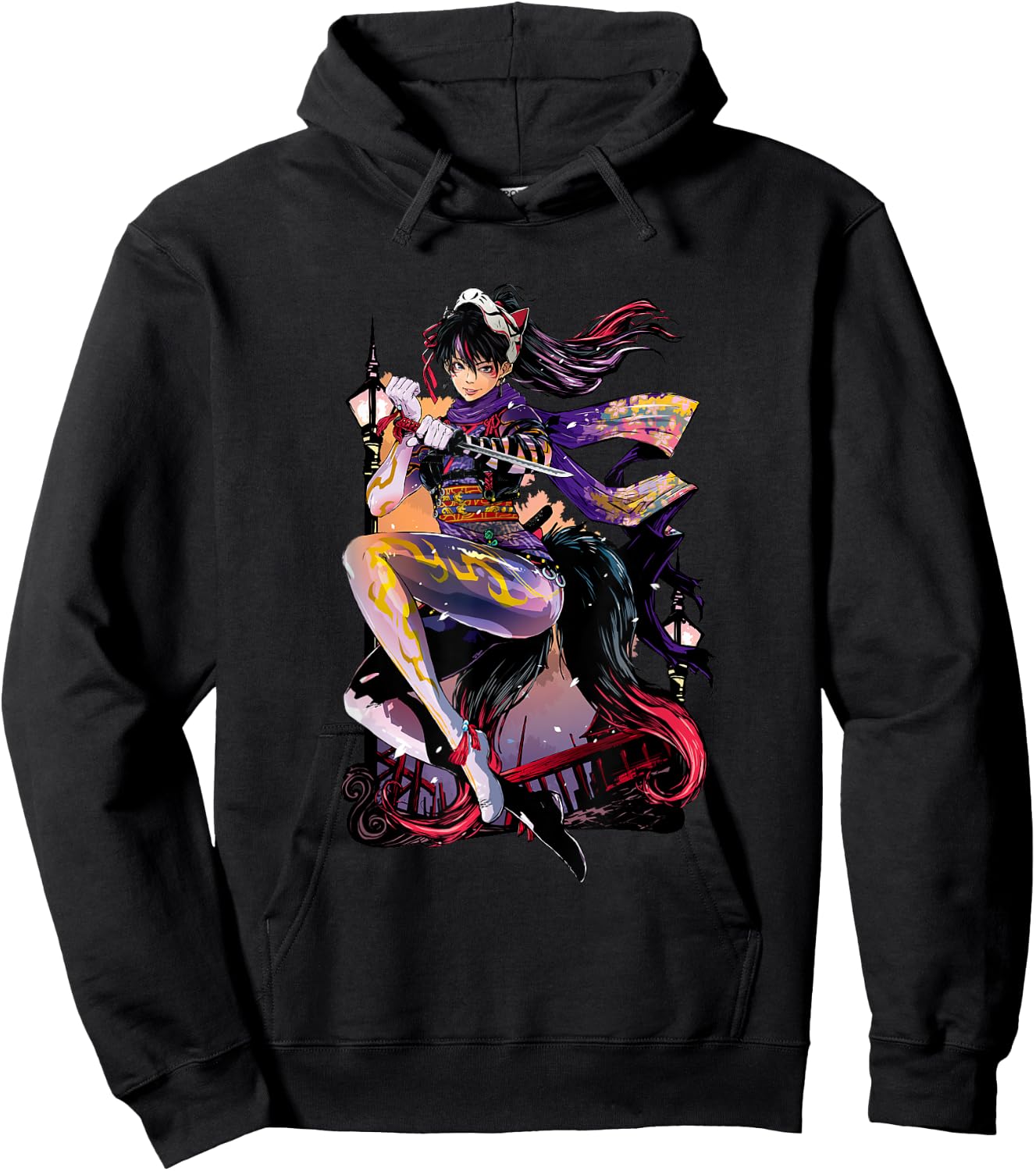 Bandai Namco Entertainment Inc. TEKKEN7 KUNIMITSU 002 , Small, Black Hoodie - Hoodie | Black
